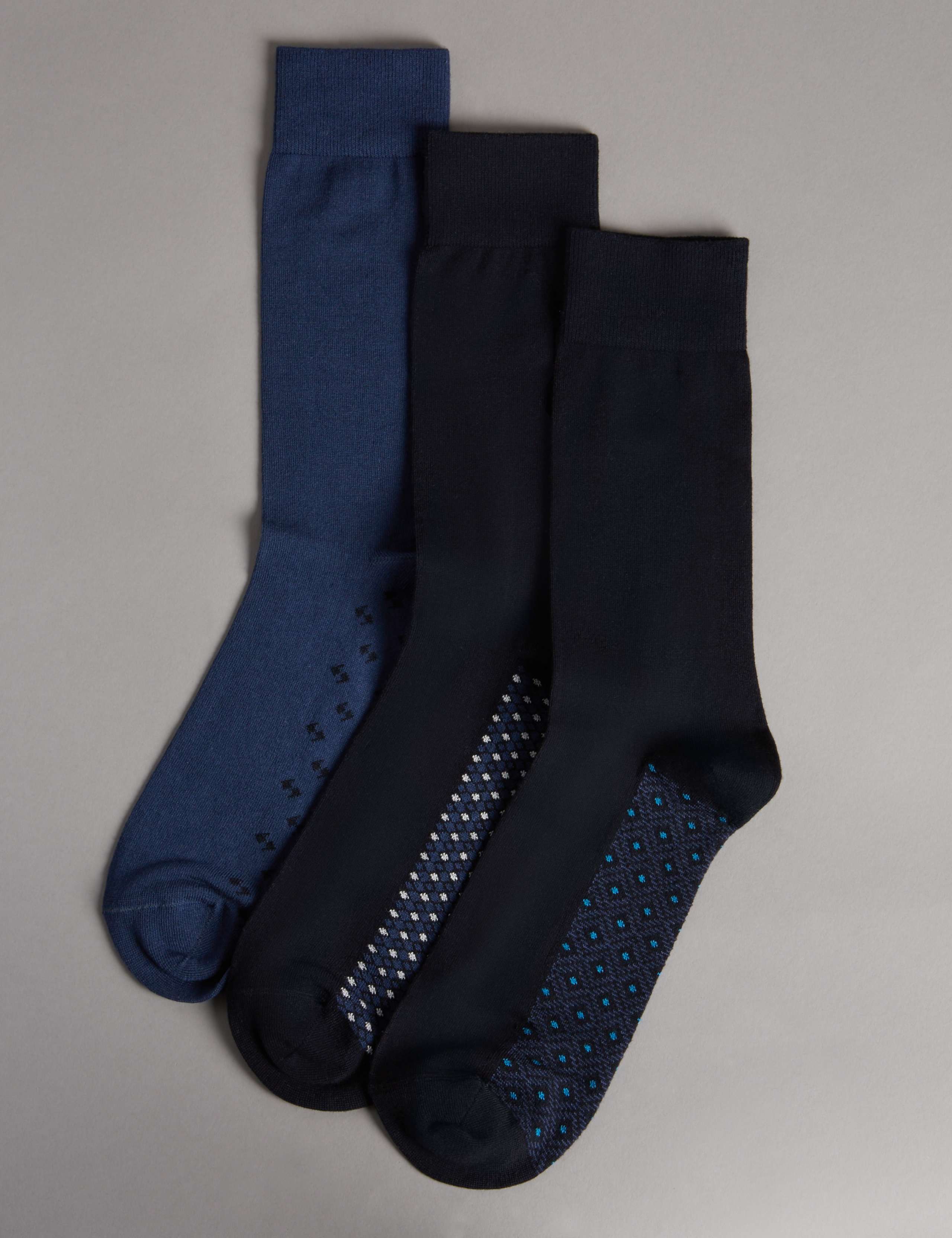 3 Pairs of Modal Blend Socks 1 of 1