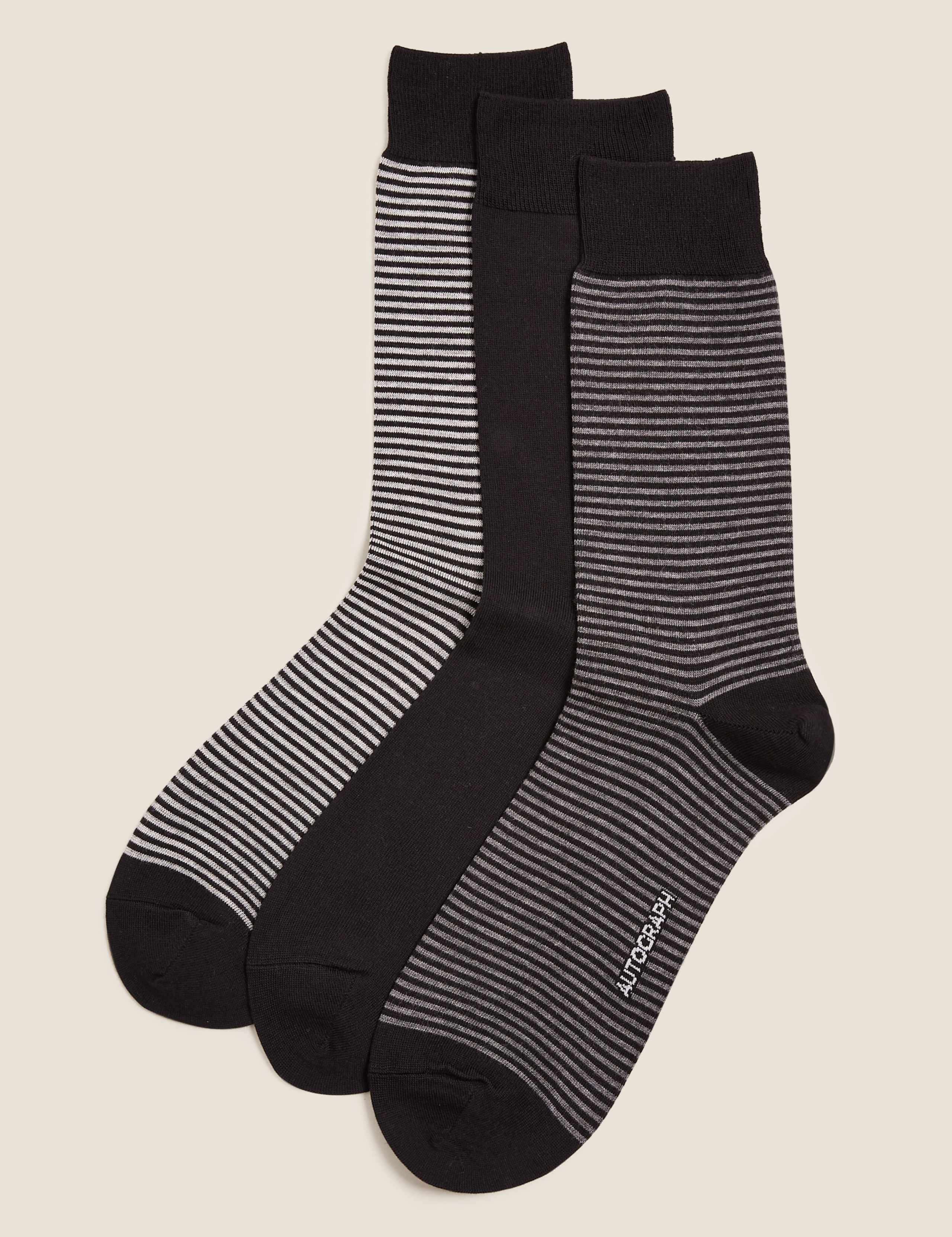 3 Pack Modal Pima Cotton Socks 1 of 2