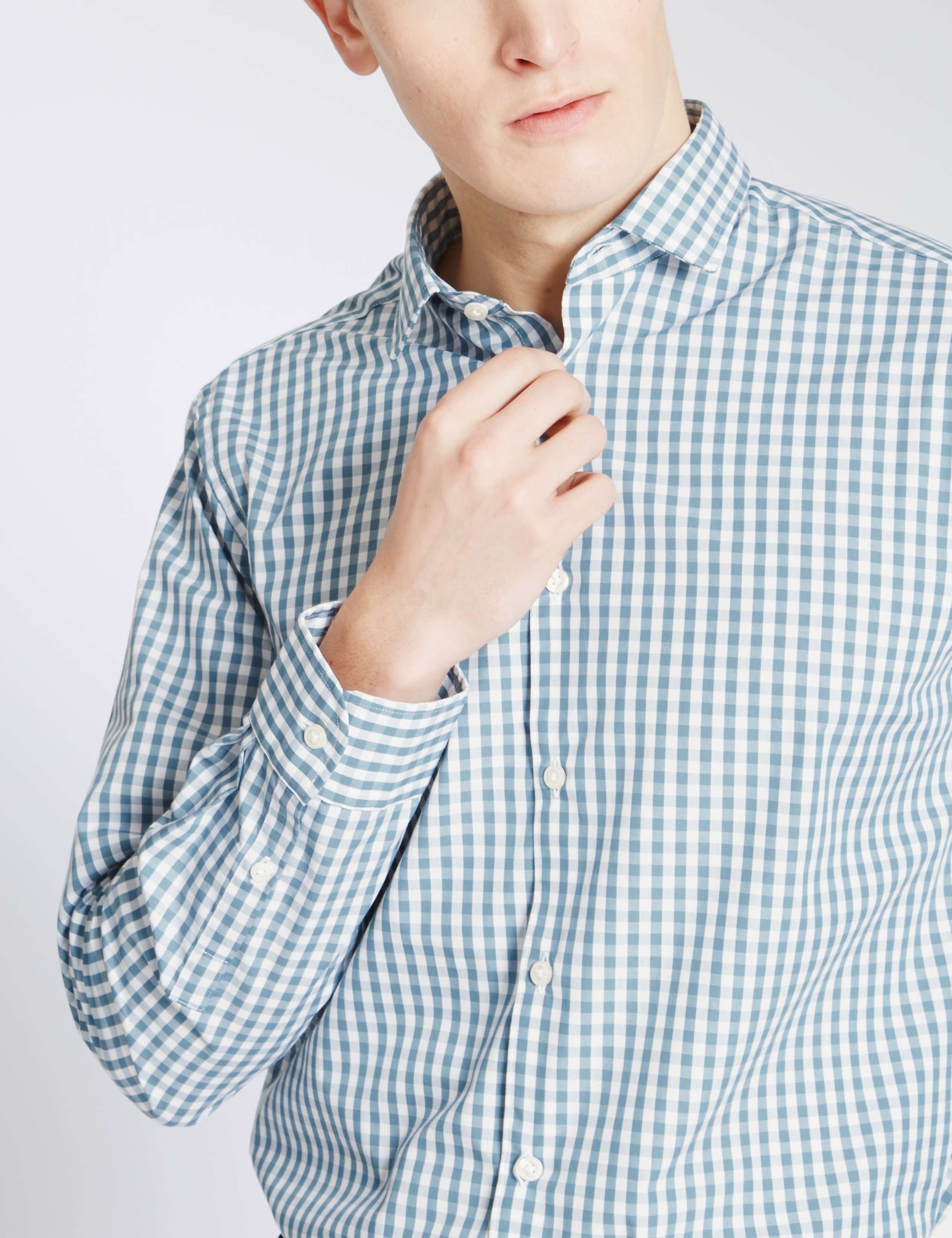 Pure Cotton Easy to Iron Tailored Fit Shirt 4 of 4