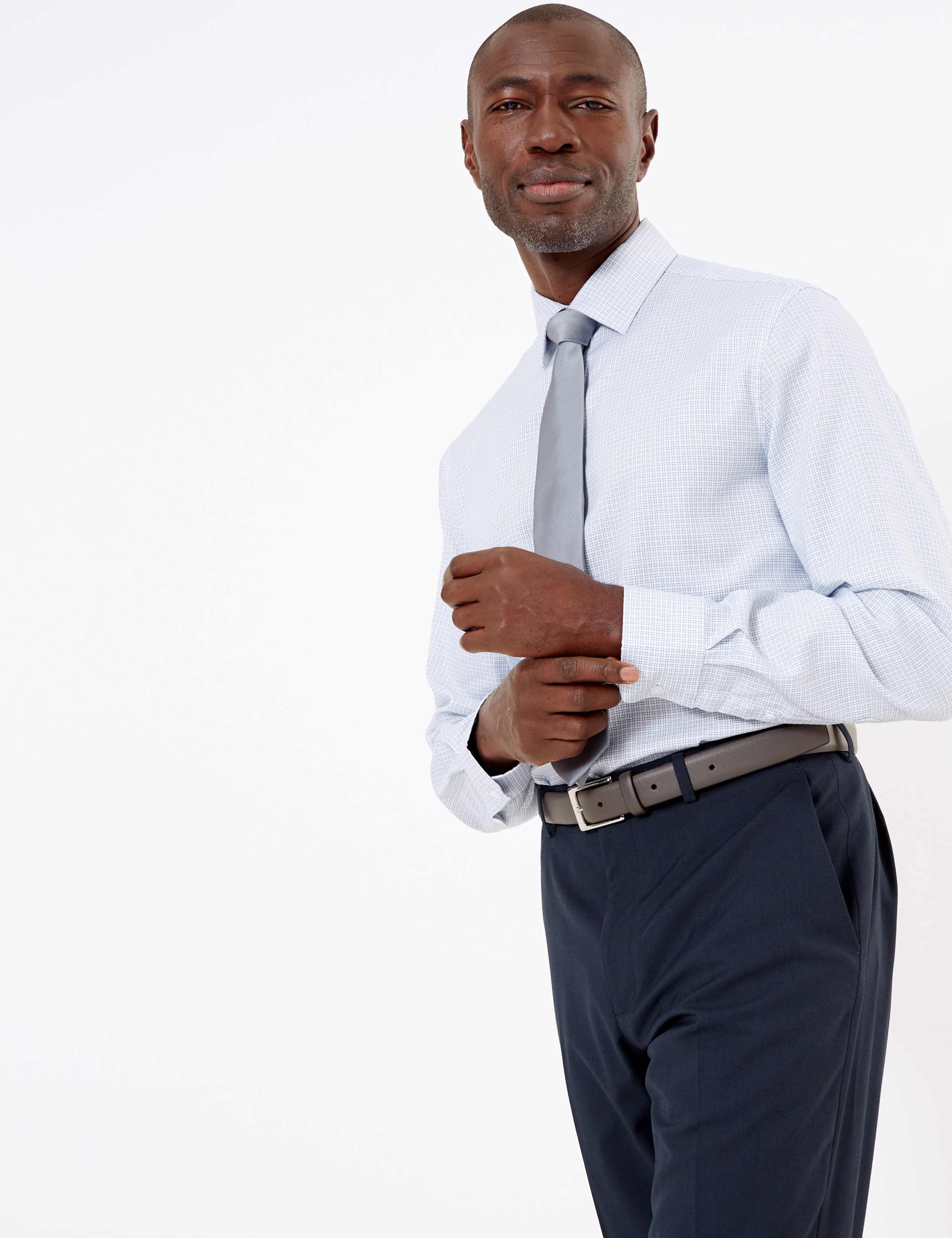 Tailored Fit Pure Cotton Pattern Shirt 1 of 5