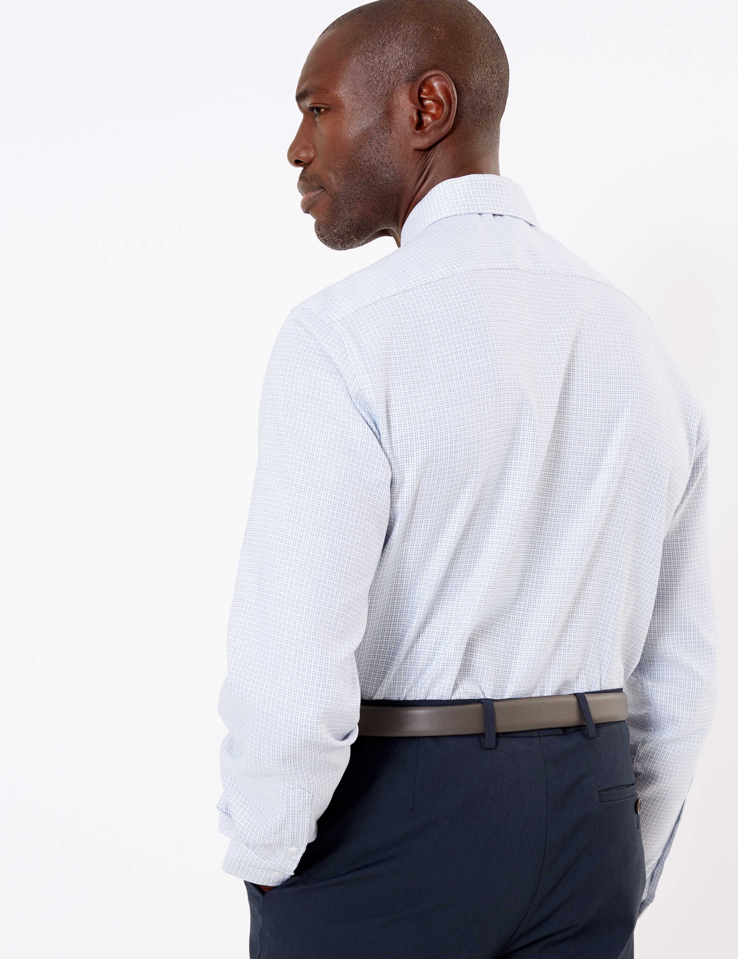 Tailored Fit Pure Cotton Pattern Shirt 4 of 5