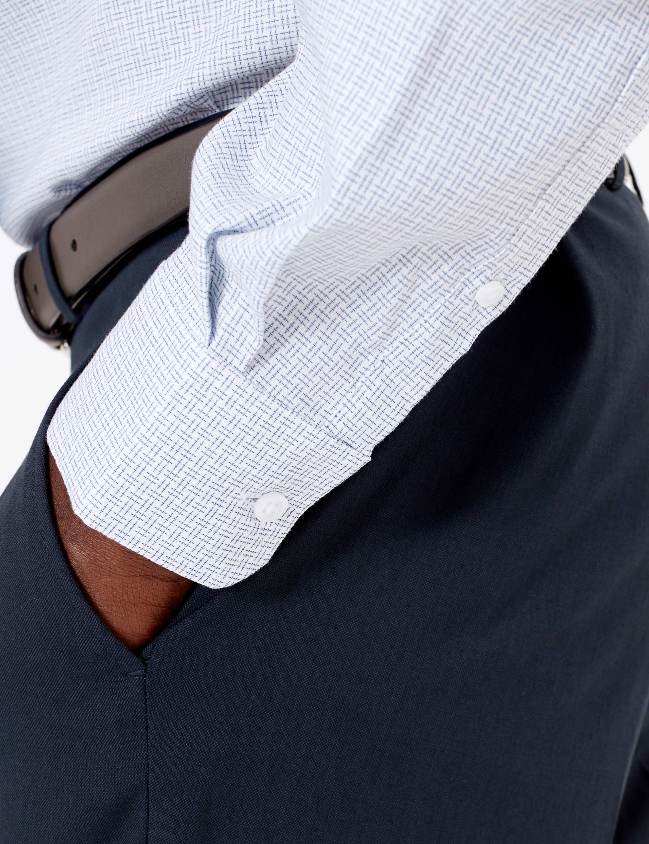 Tailored Fit Pure Cotton Pattern Shirt 5 of 5