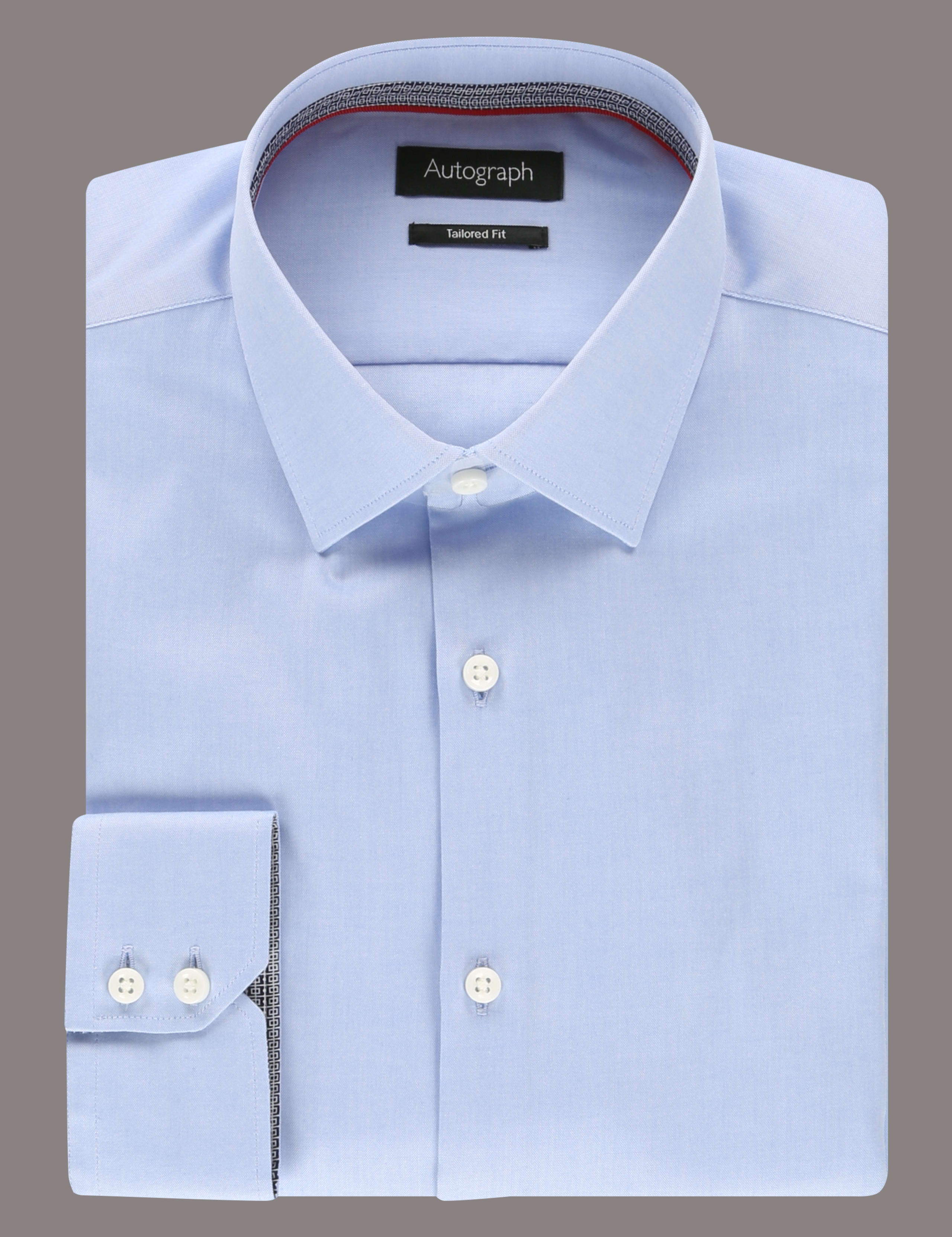 2in Longer Pure Cotton Tailored Fit Shirt 2 of 5