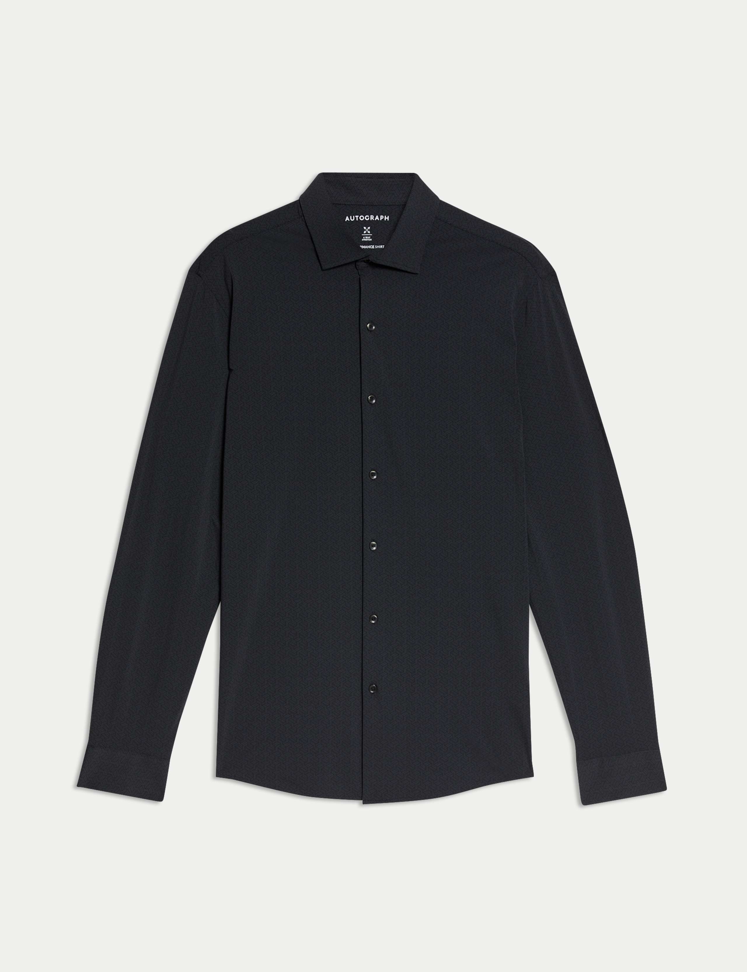 Slim Fit Super Stretch Printed Shirt 2 of 7