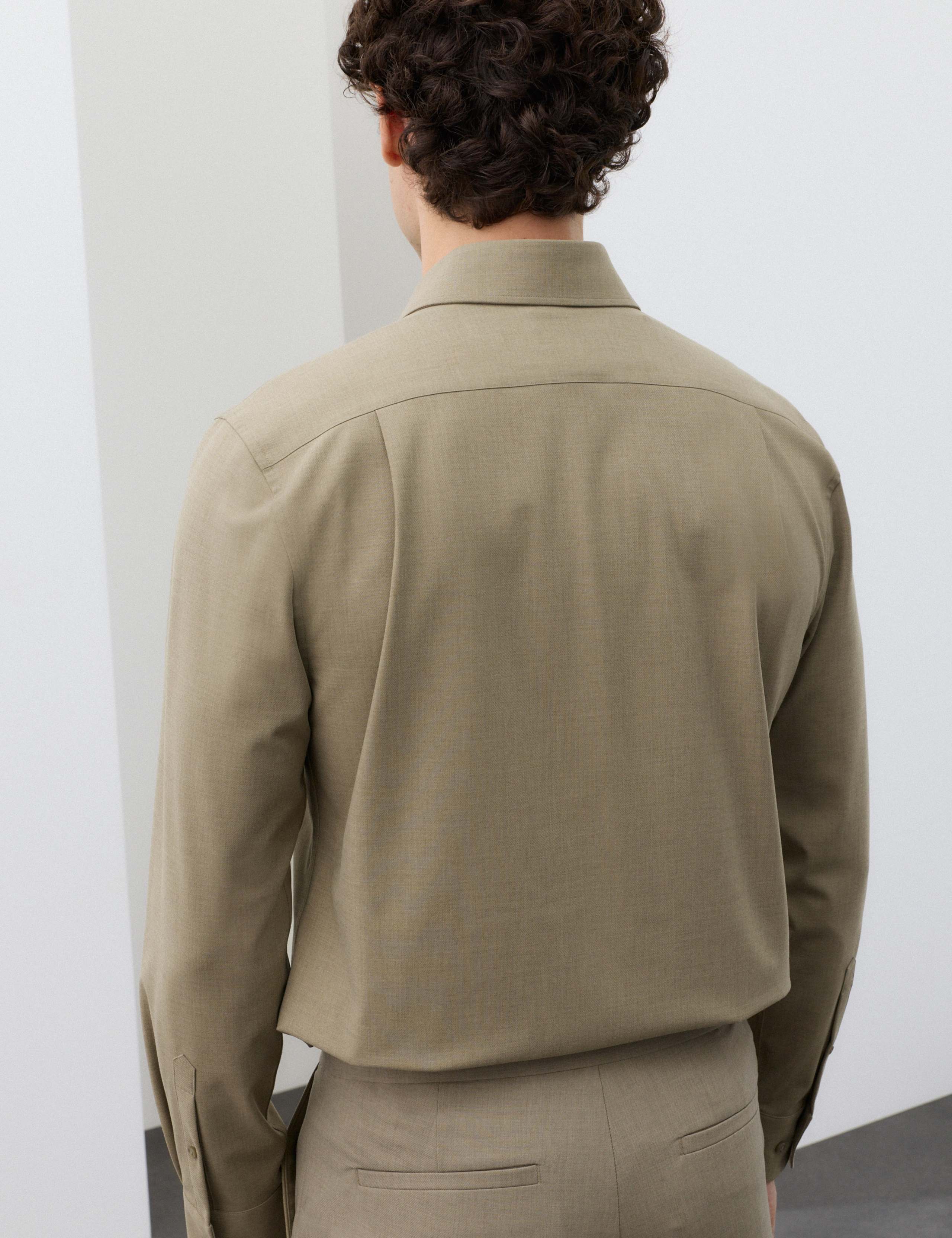 Performance Slim Fit Shirt with Wool 3 of 7