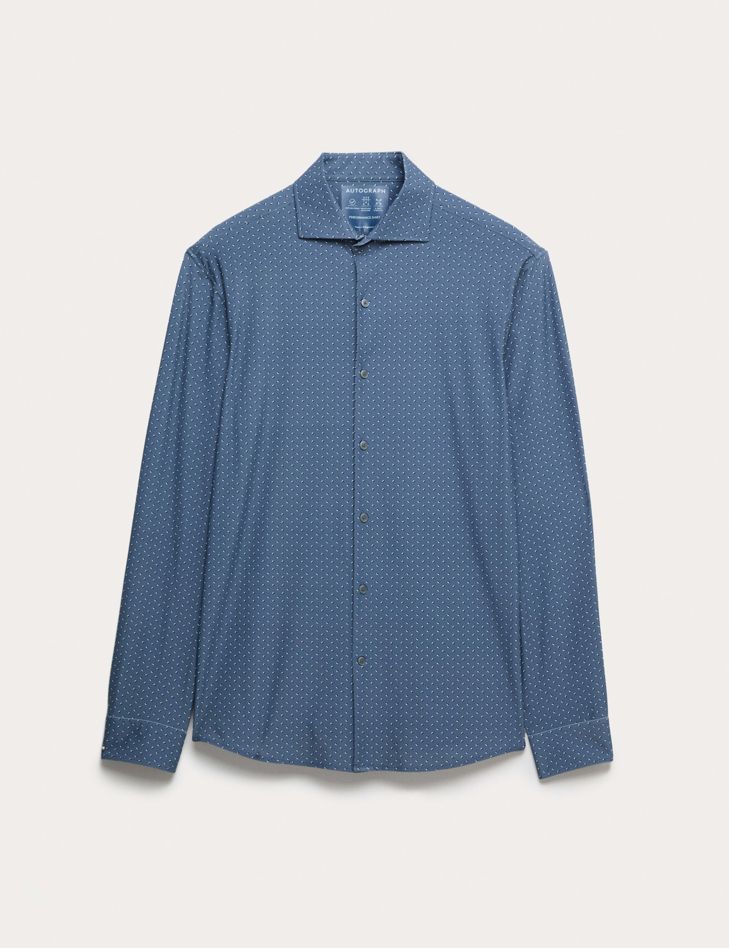 Tailored Fit Stretch Performance Printed Shirt 2 of 6