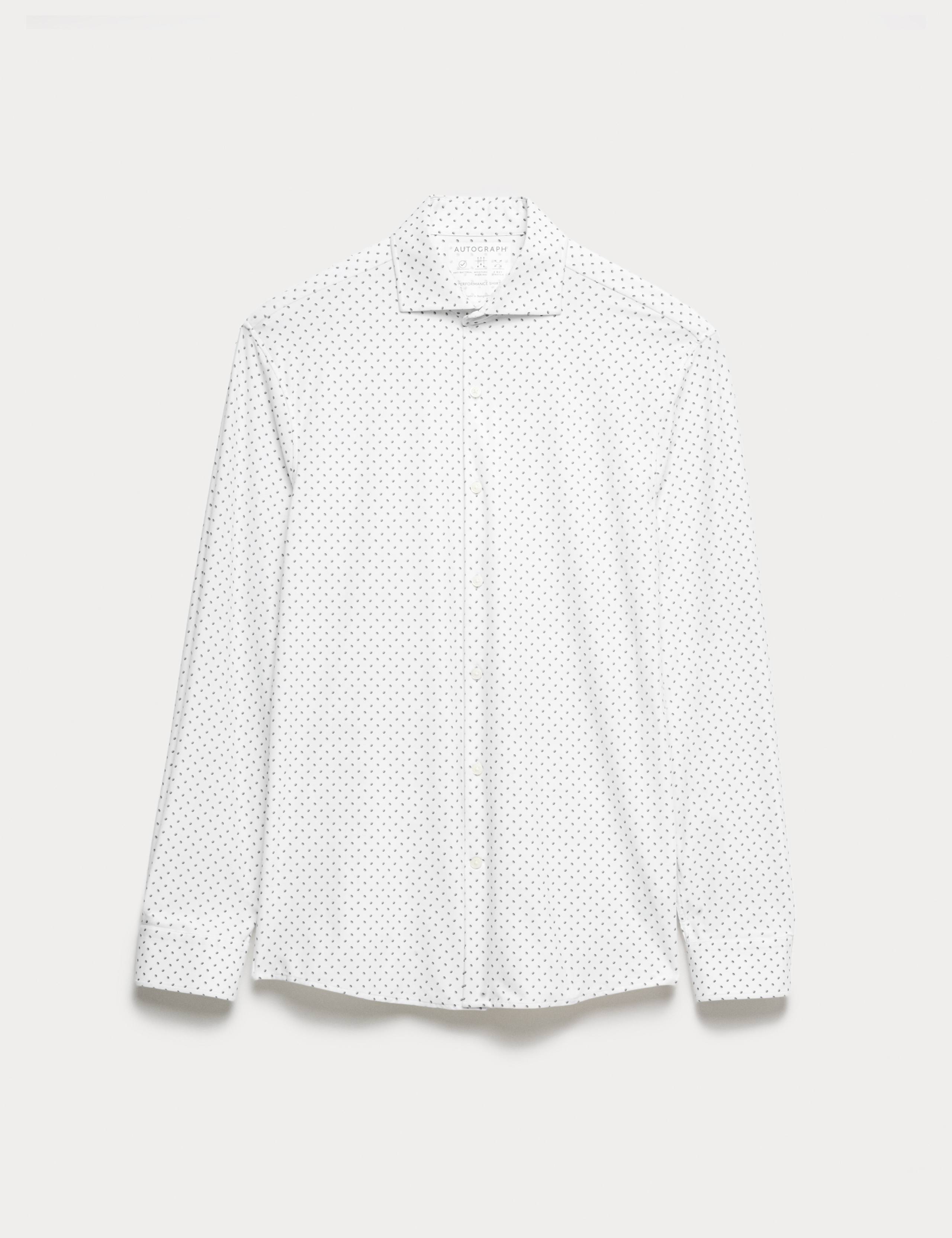 Tailored Fit Stretch Performance Printed Shirt 2 of 6