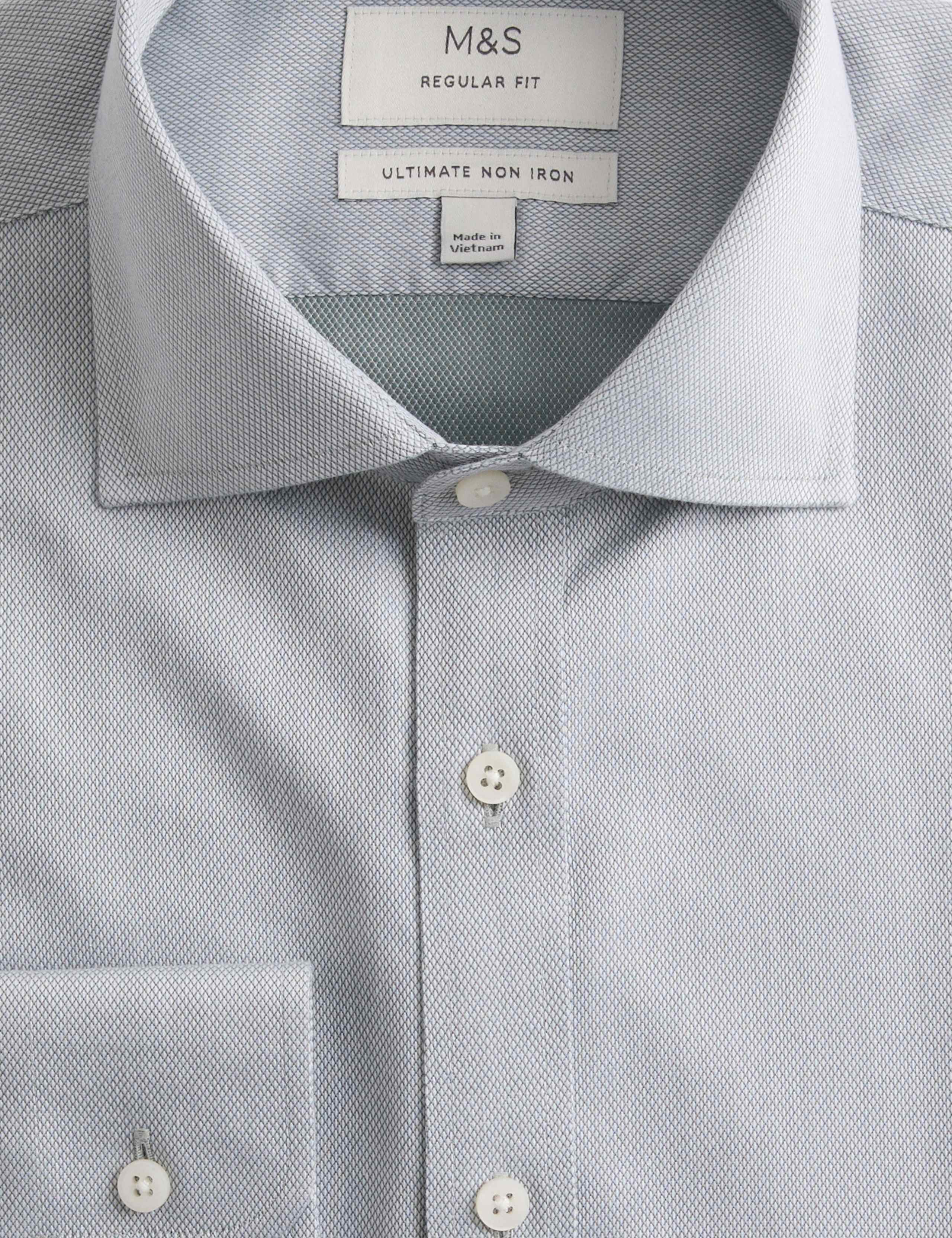 Regular Fit Ultimate Non Iron Cotton Textured Shirt 3 of 7
