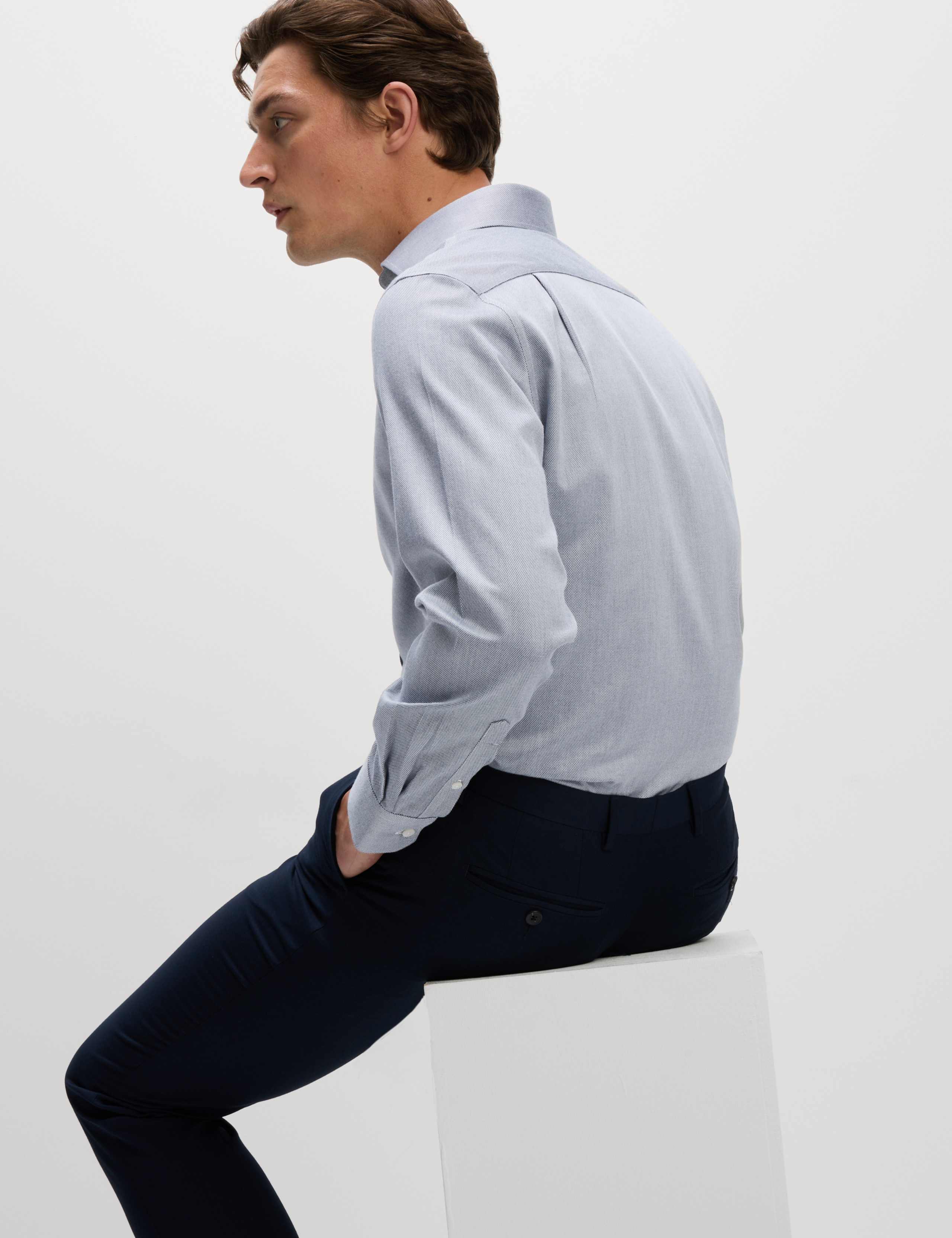 Regular Fit Ultimate Non Iron Cotton Textured Shirt 6 of 7