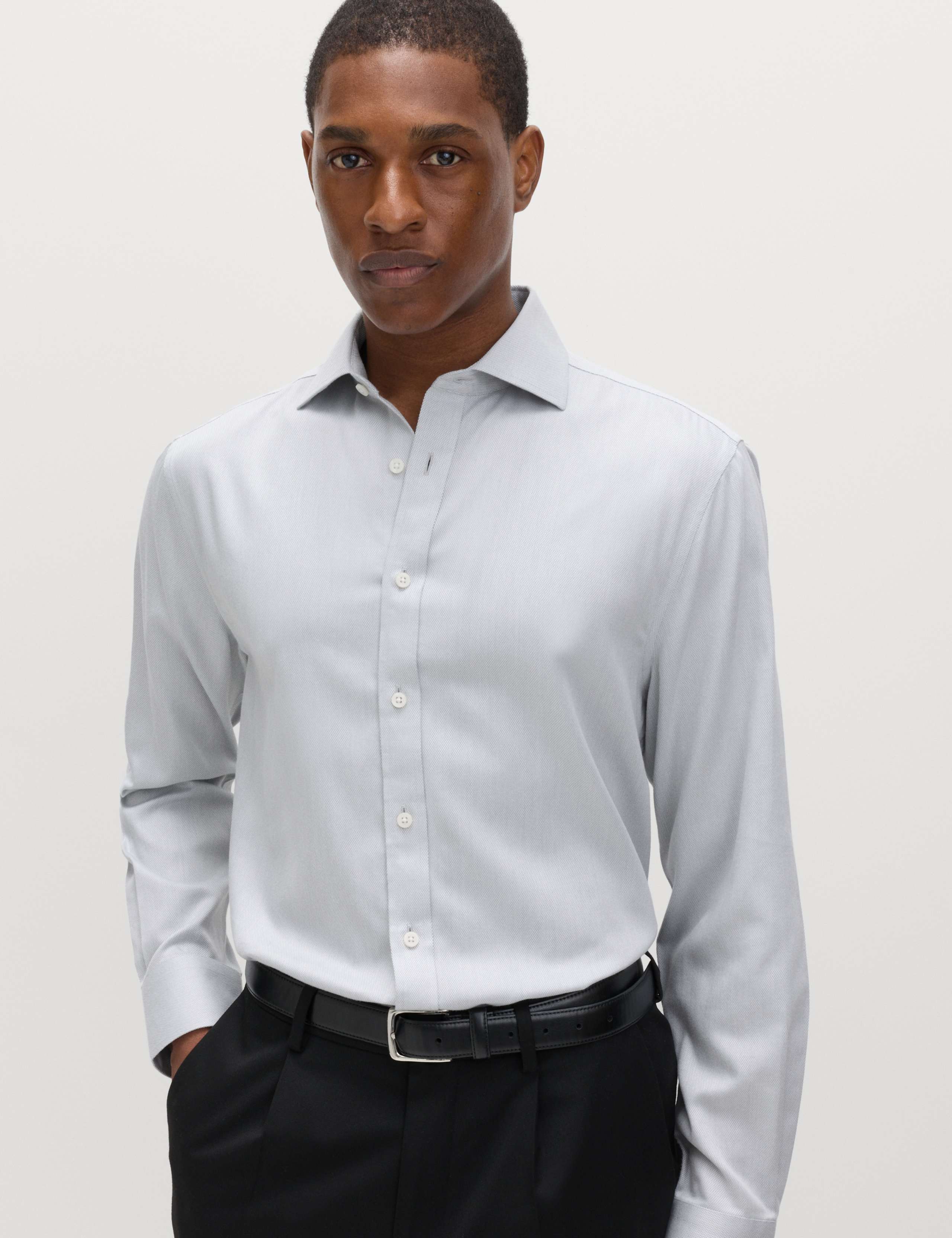 Regular Fit Ultimate Non Iron Cotton Textured Shirt 1 of 6