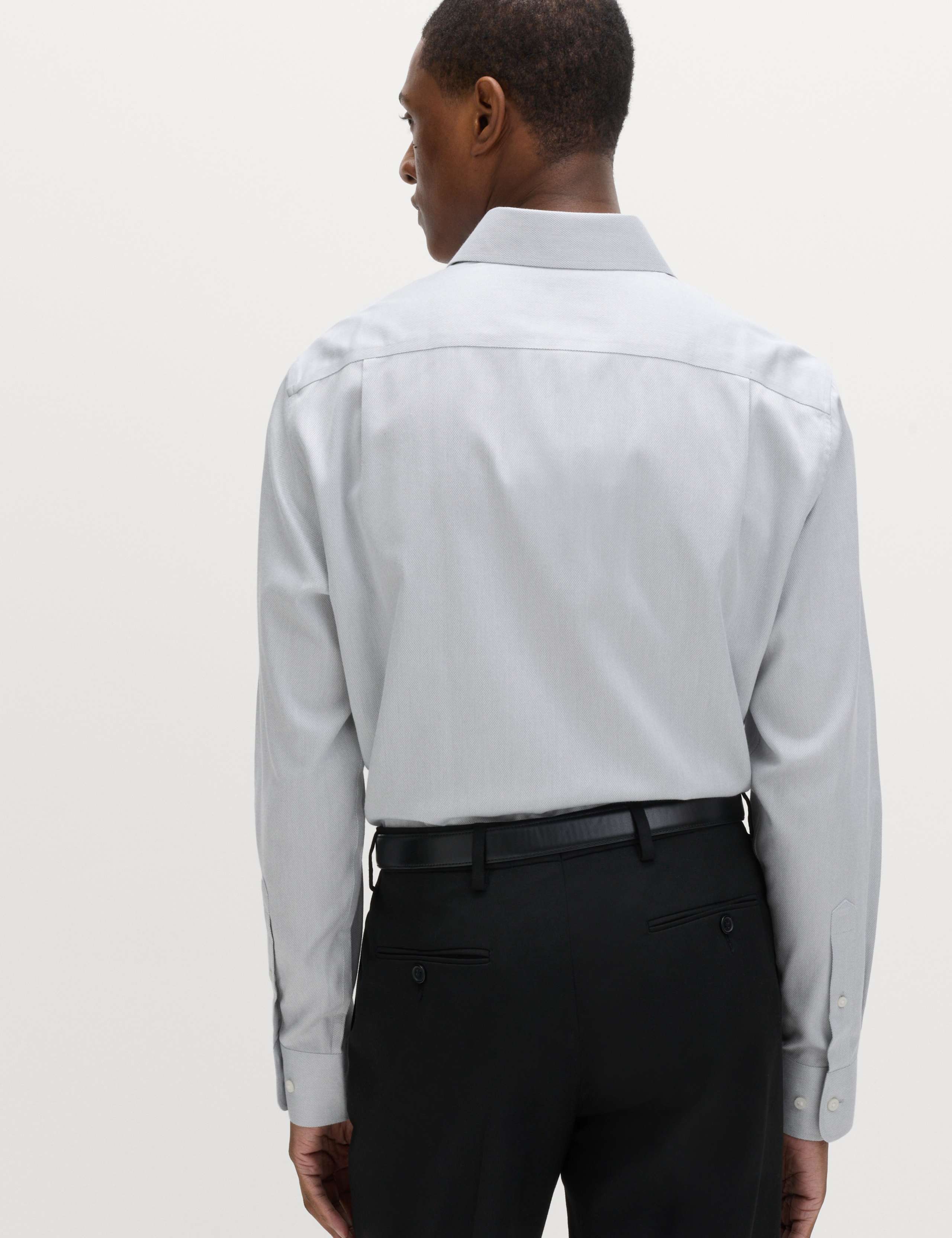 Regular Fit Ultimate Non Iron Cotton Textured Shirt 5 of 6