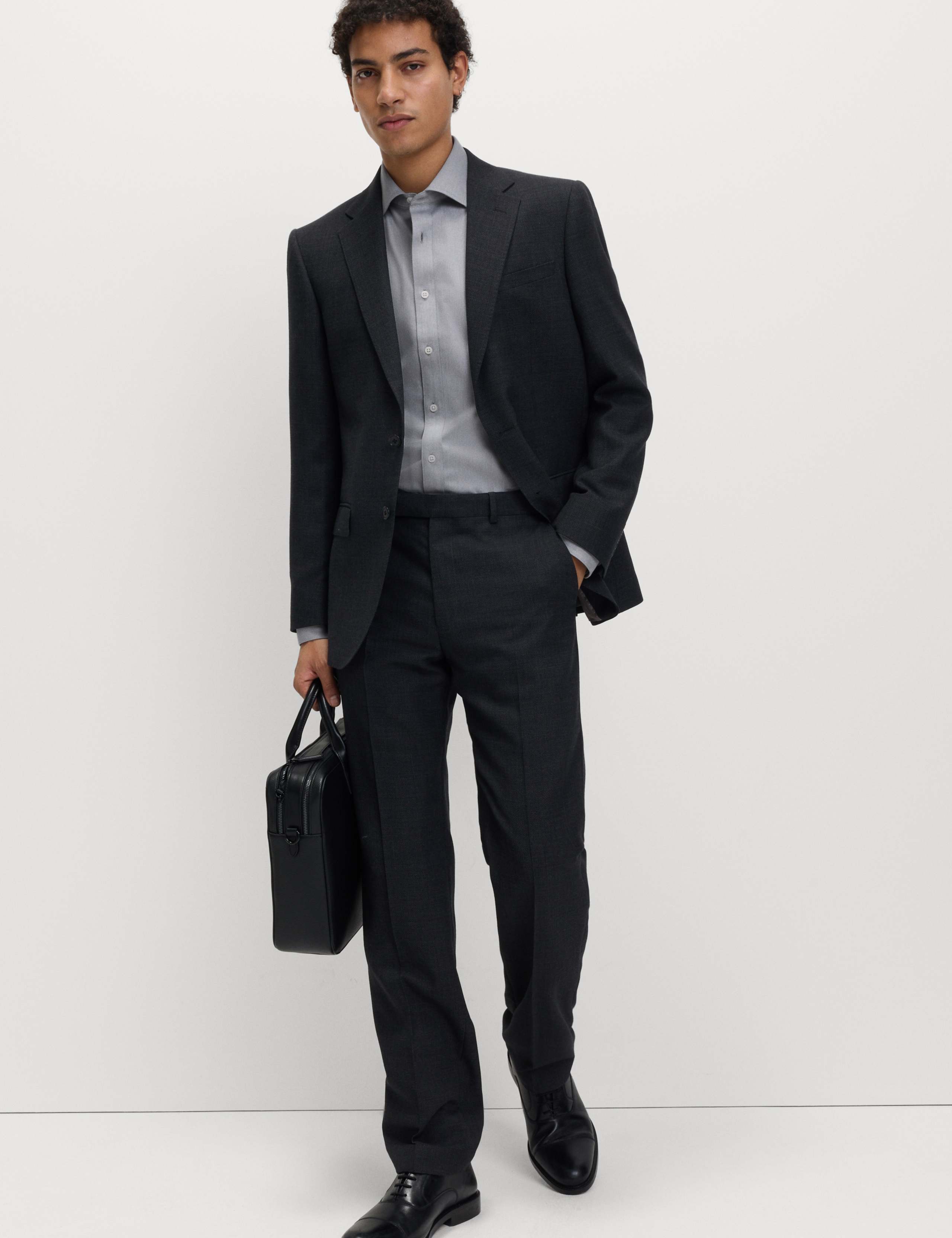 Slim Fit Ultimate Non Iron Pure Cotton Textured Shirt 5 of 6