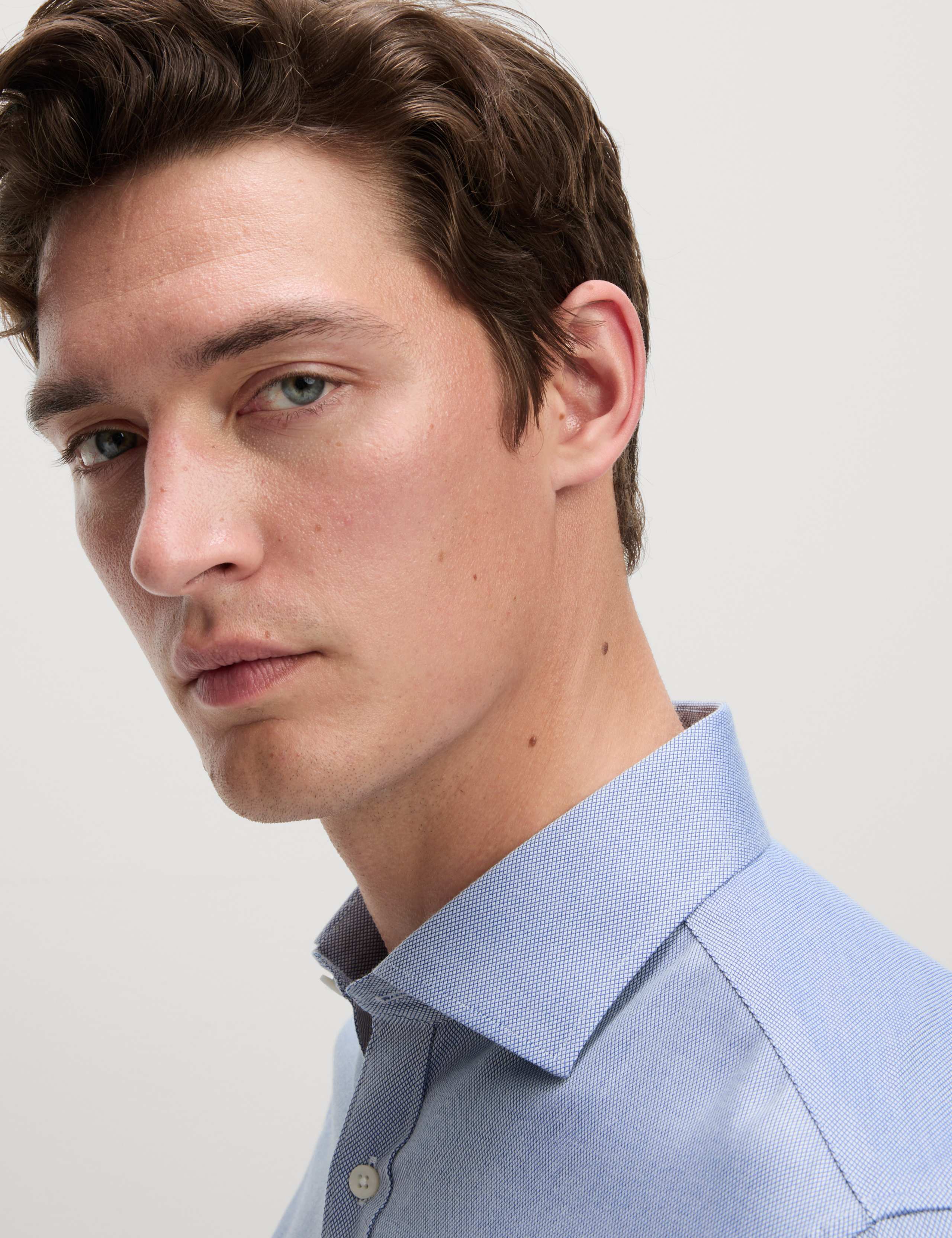 Slim Fit Ultimate Non Iron Pure Cotton Textured Shirt 1 of 6