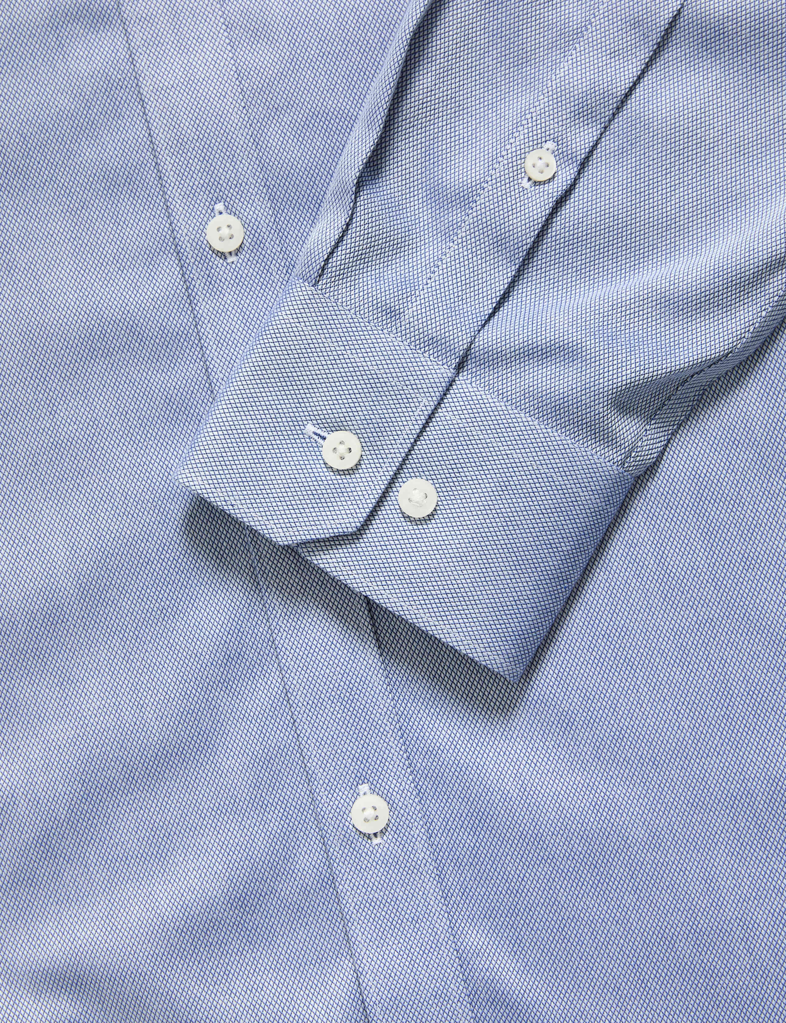 Slim Fit Ultimate Non Iron Pure Cotton Textured Shirt 3 of 6