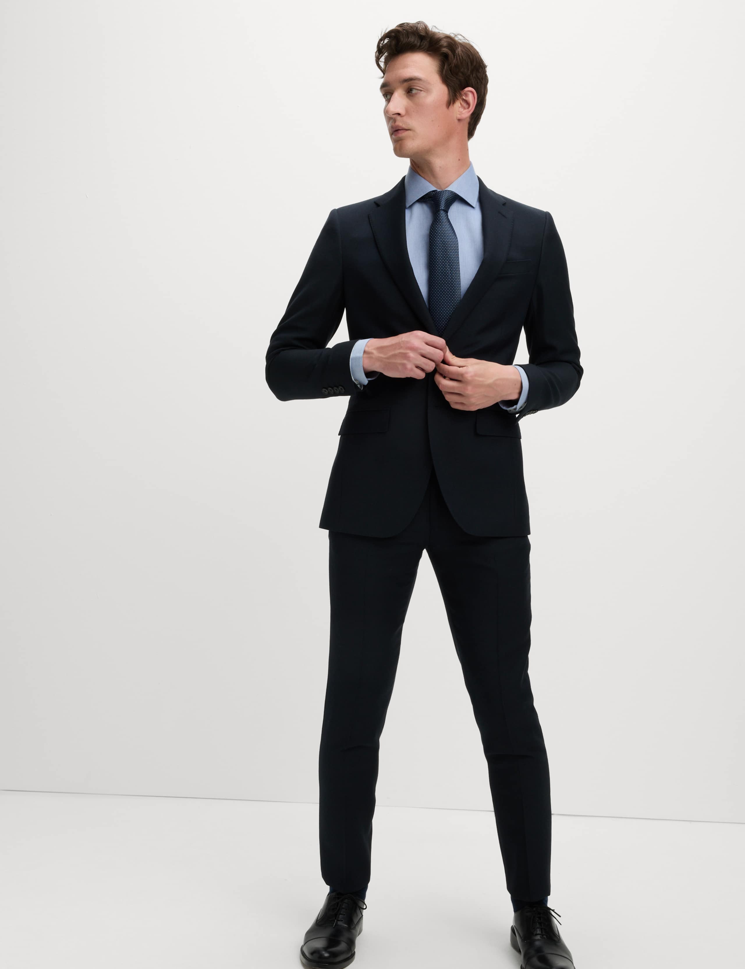 Slim Fit Ultimate Non Iron Pure Cotton Textured Shirt 5 of 6