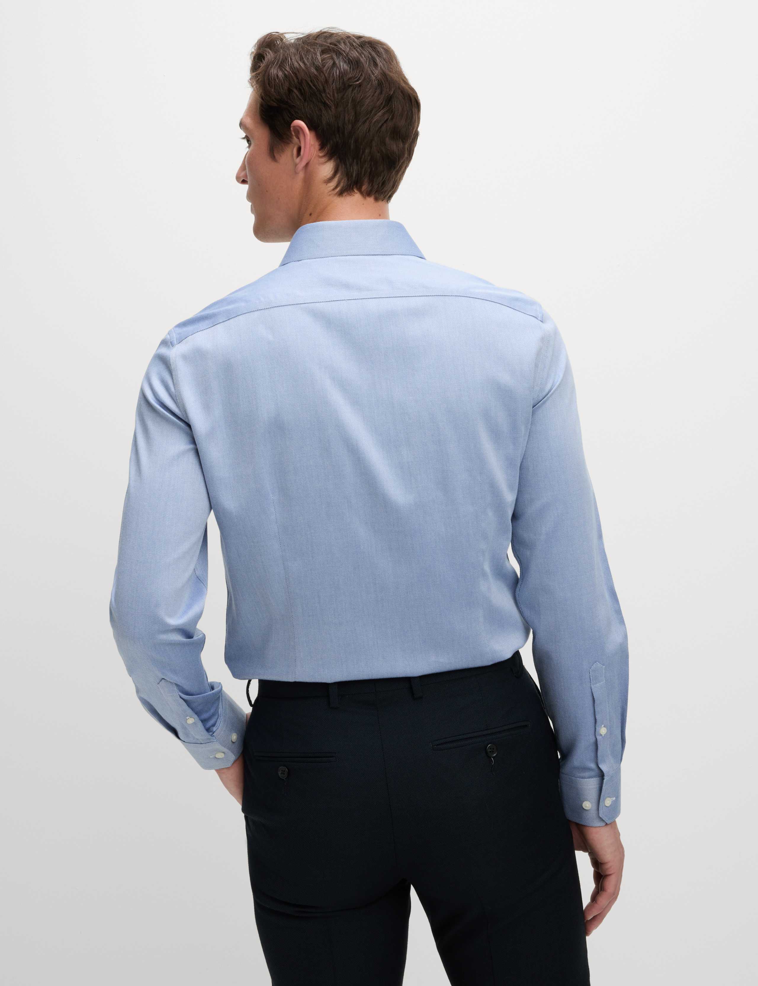 Slim Fit Ultimate Non Iron Pure Cotton Textured Shirt 6 of 6