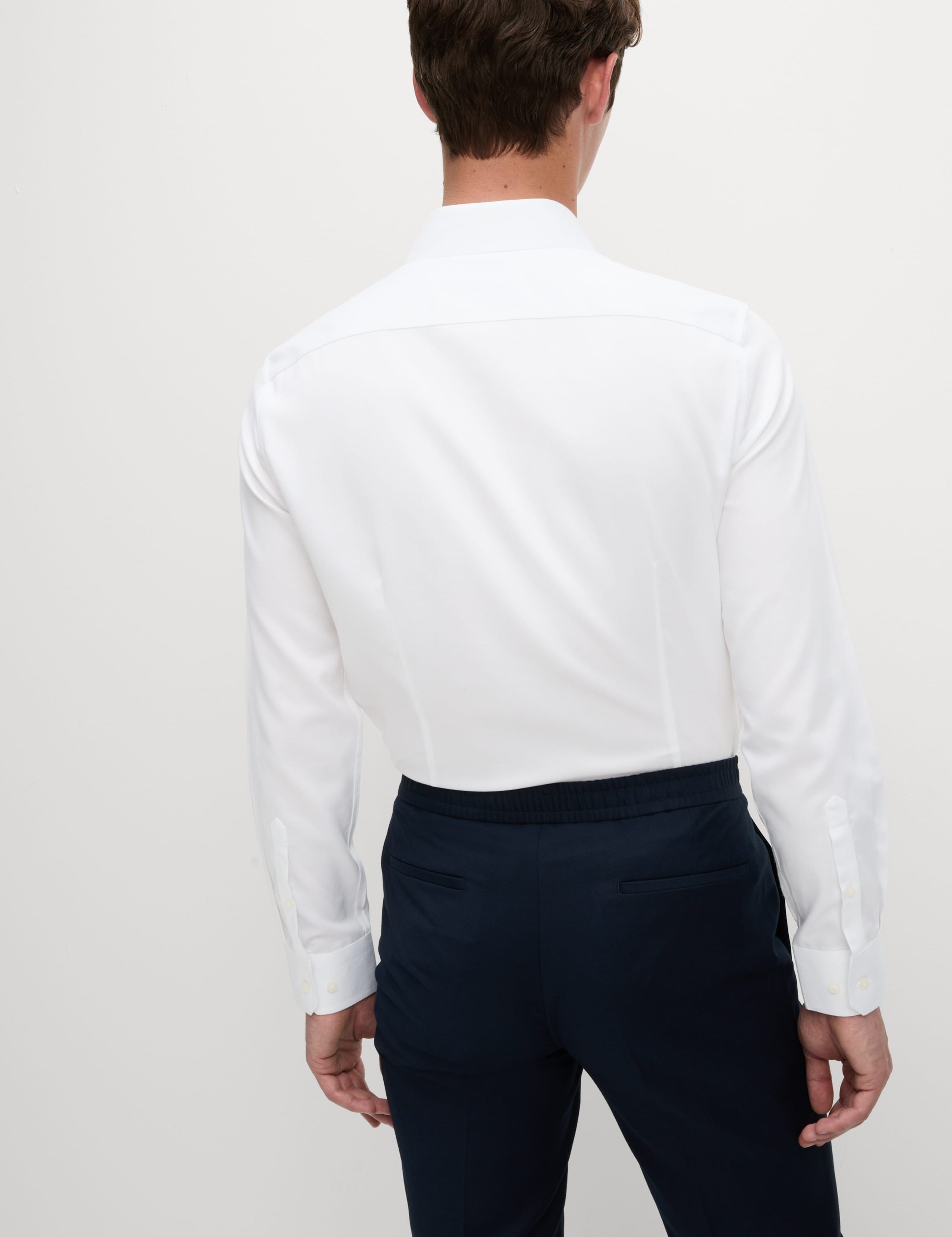 Slim Fit Ultimate Non Iron Pure Cotton Textured Shirt 7 of 7