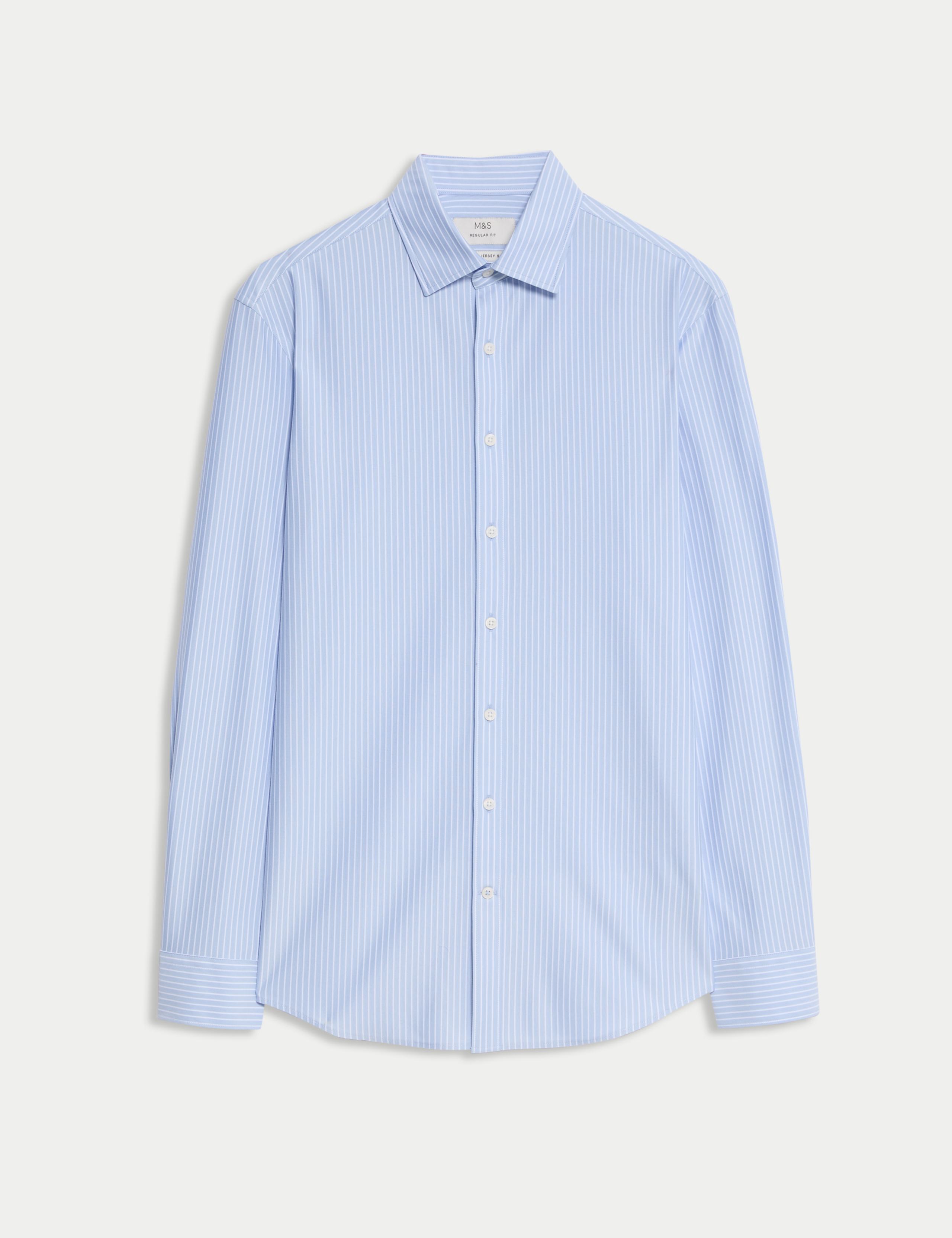 The Ultimate Regular Fit Non Iron Jersey Striped Shirt 2 of 6