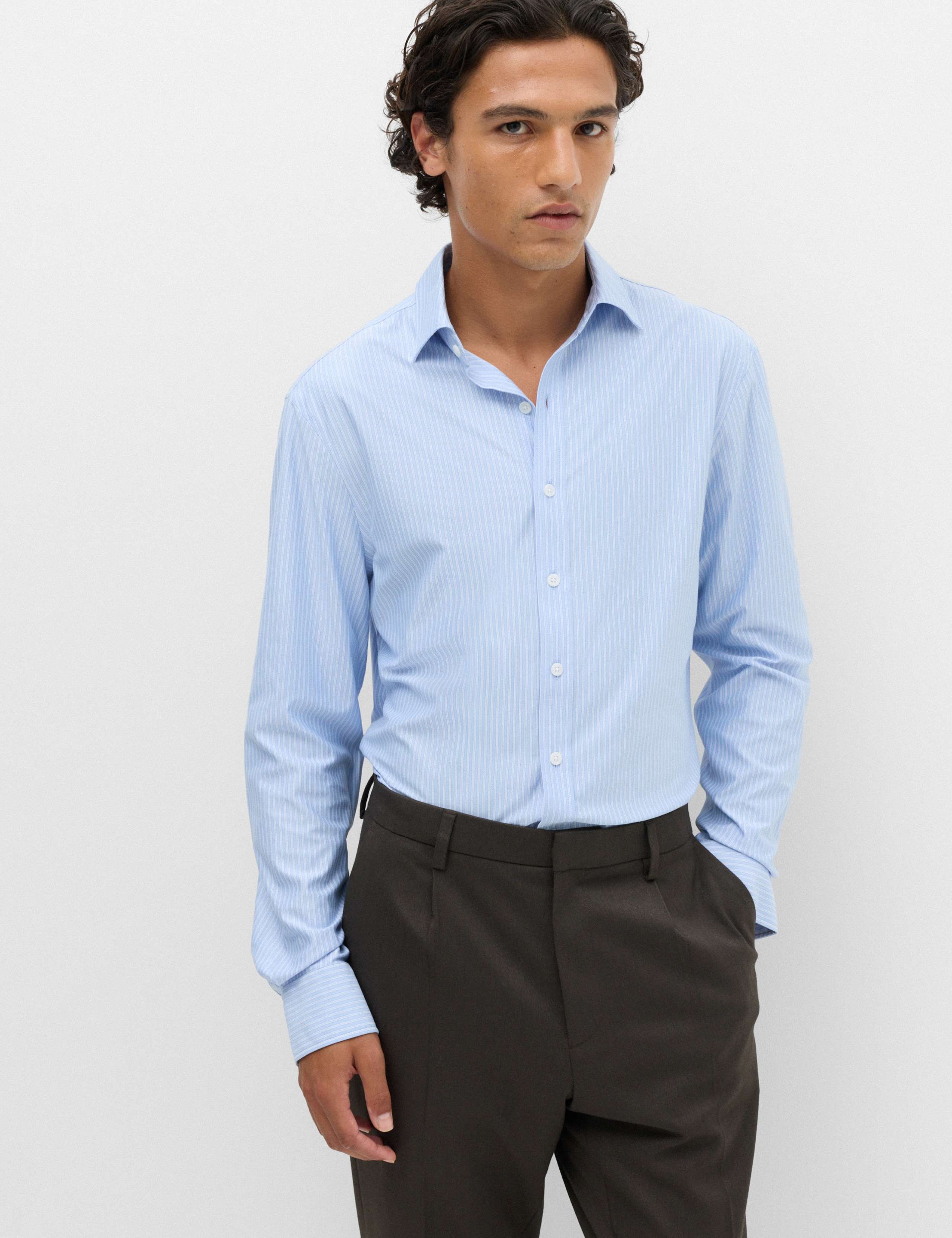 Ultimate Regular Fit Non Iron Striped Shirt 1 of 5