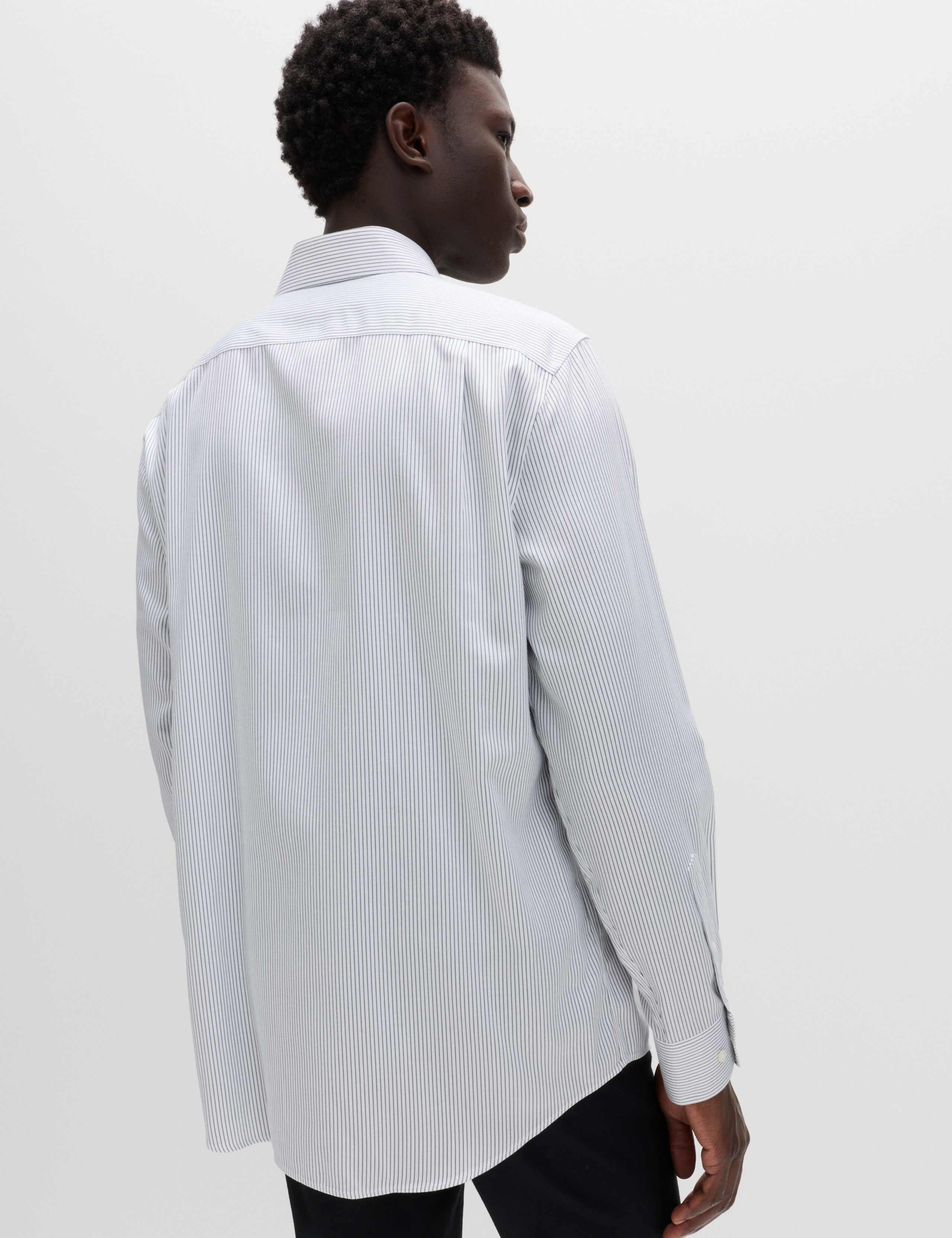 Regular Fit Ultimate Non Iron Cotton Striped Shirt 6 of 7