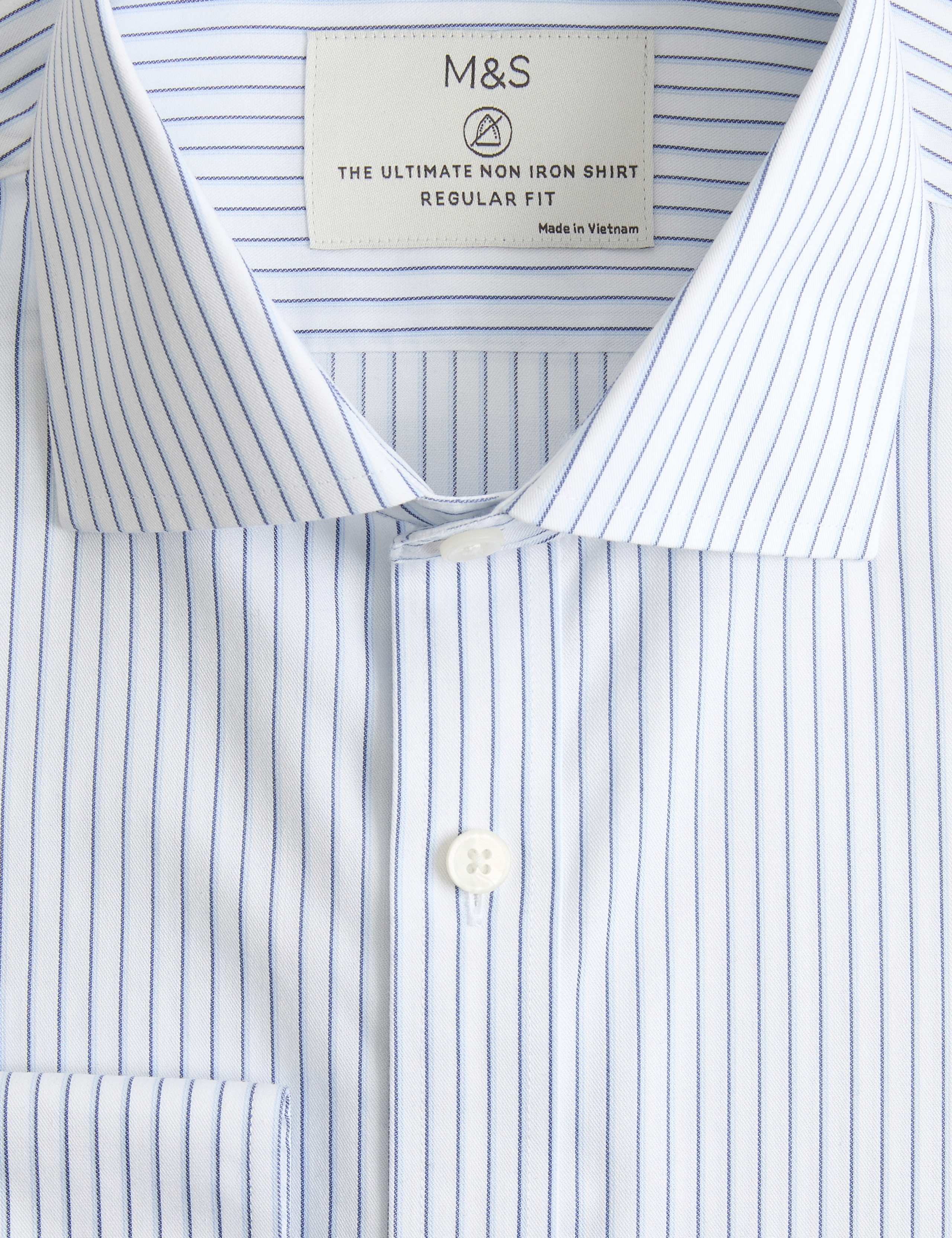 Regular Fit UItimate Non Iron Pure Cotton Striped Shirt 6 of 6