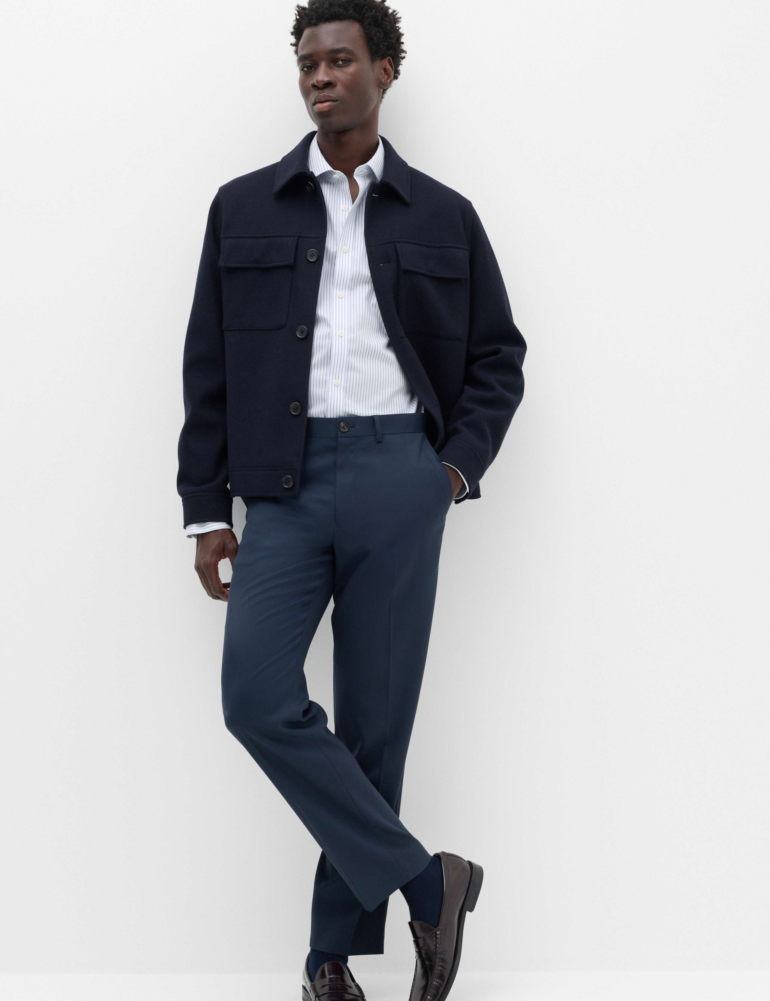 Ultimate Slim Fit Non Iron Striped Shirt 3 of 4