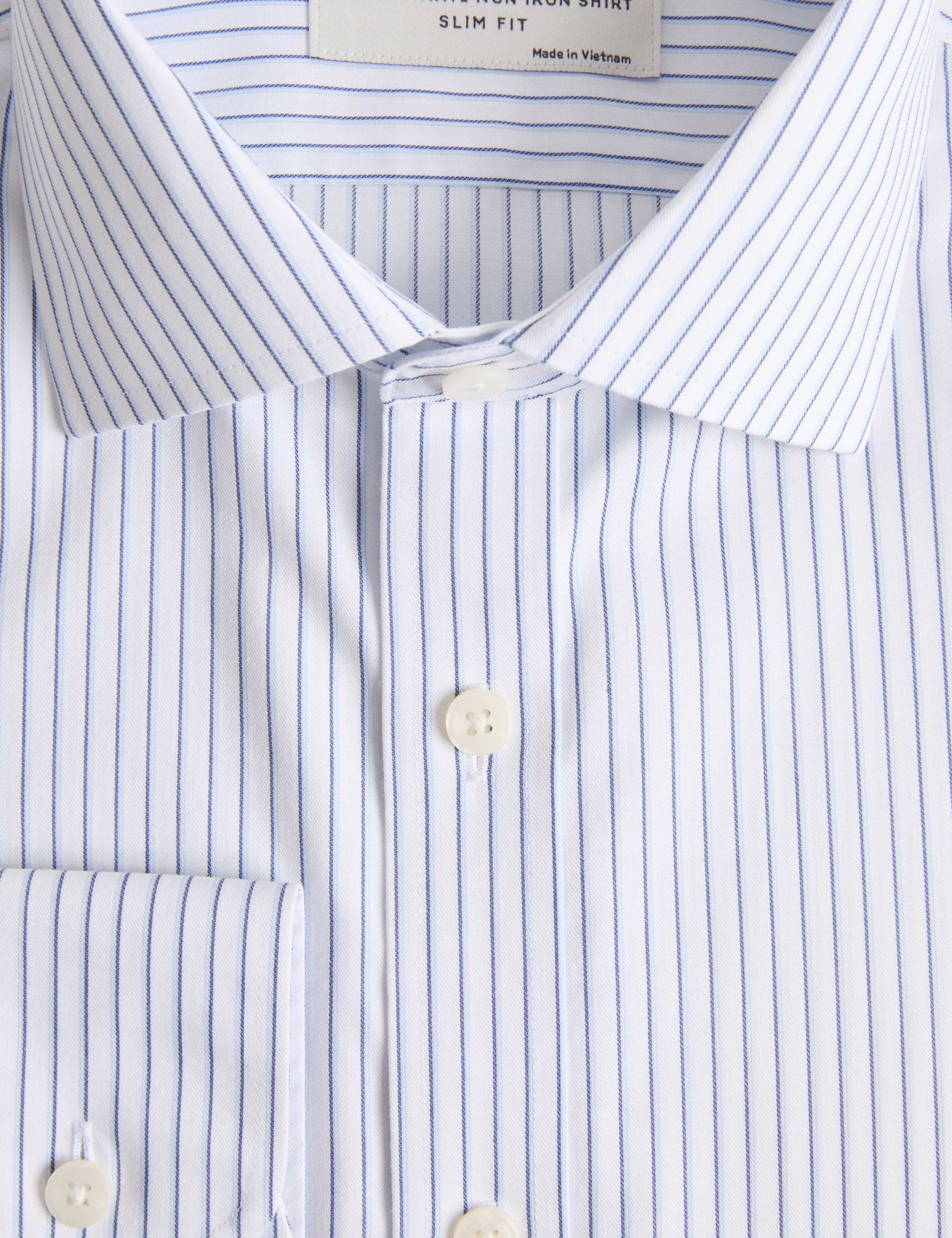Ultimate Slim Fit Non Iron Striped Shirt 2 of 2