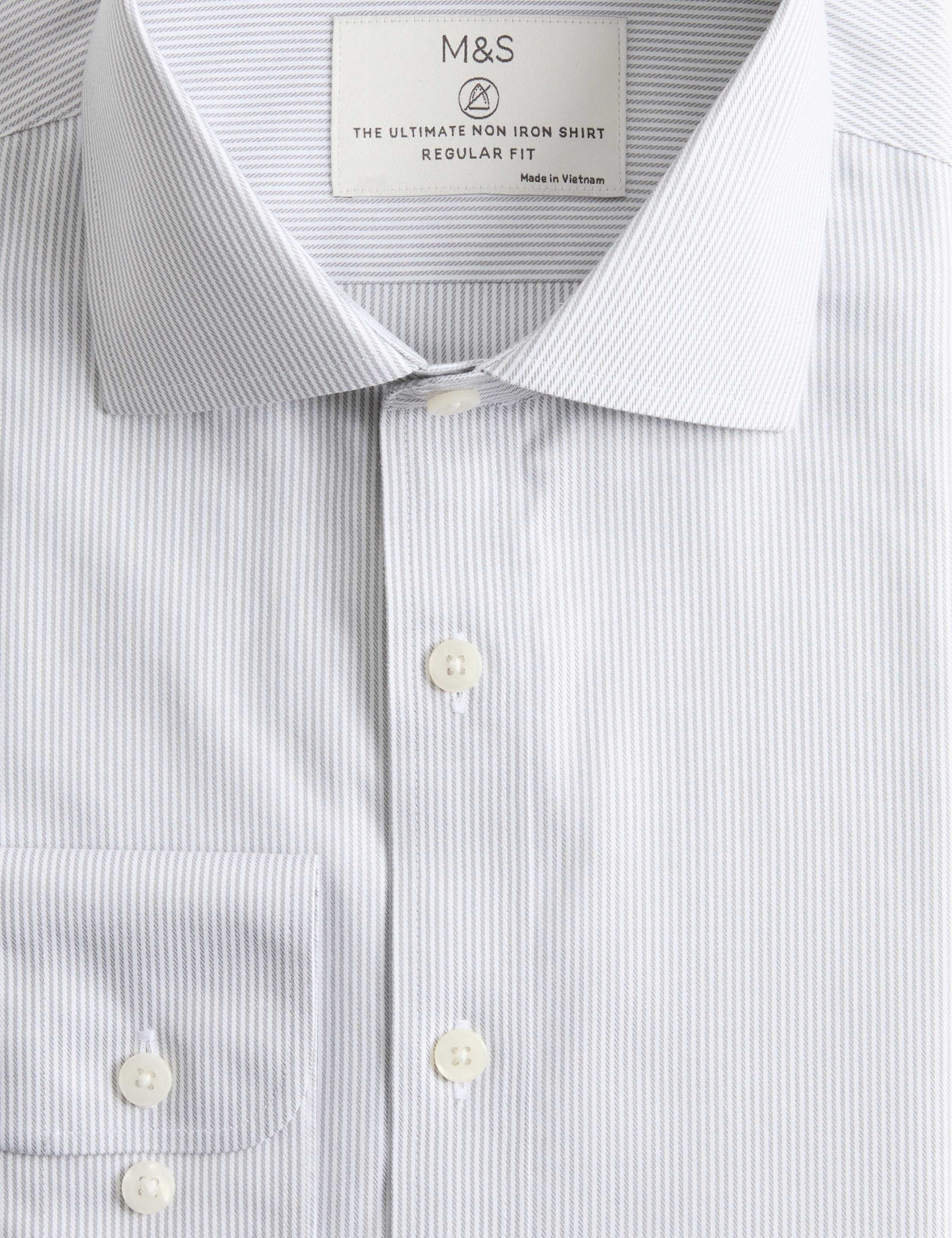 Regular Fit Ultimate Non Iron Striped Shirt 6 of 6