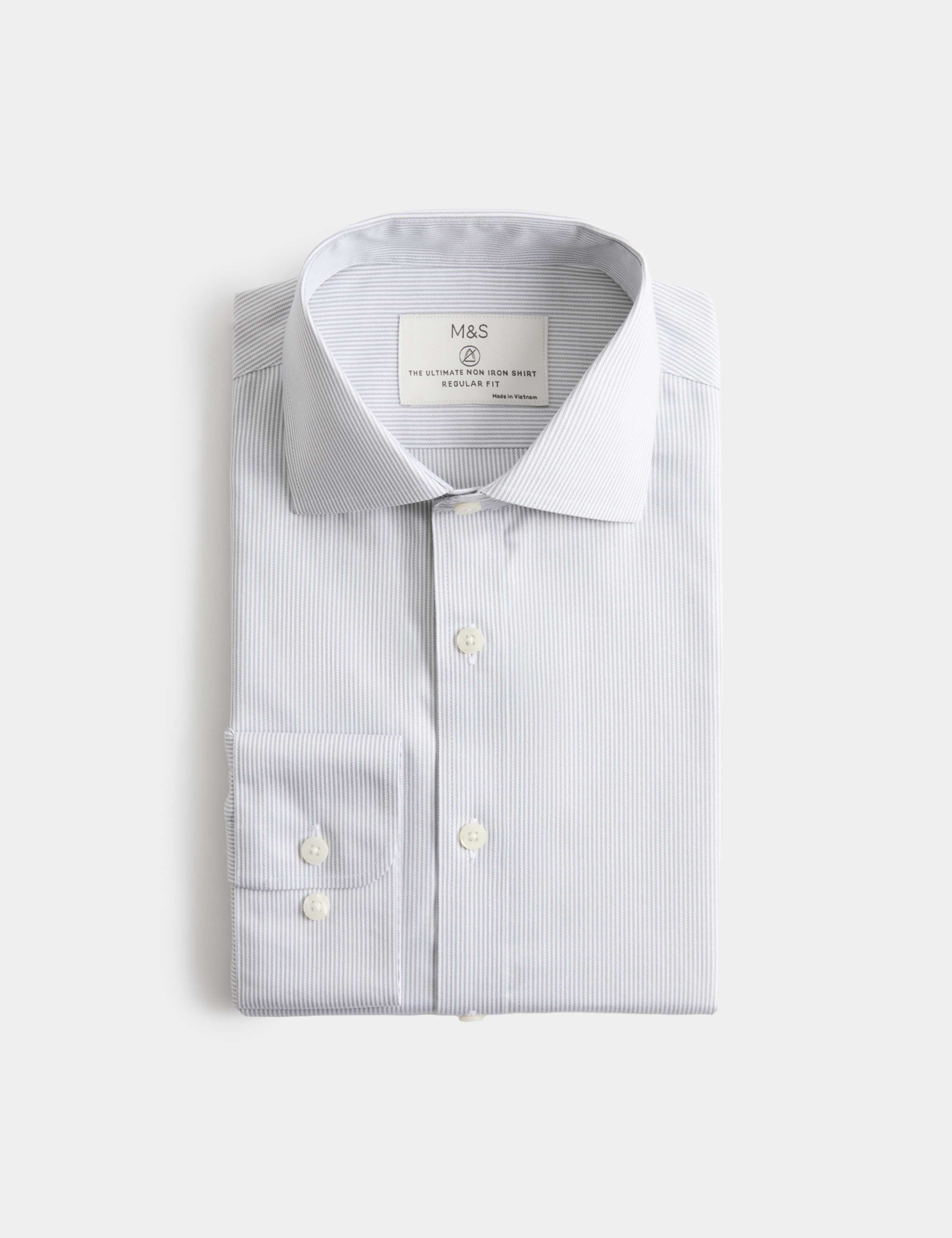 Regular Fit Ultimate Non Iron Striped Shirt 2 of 6
