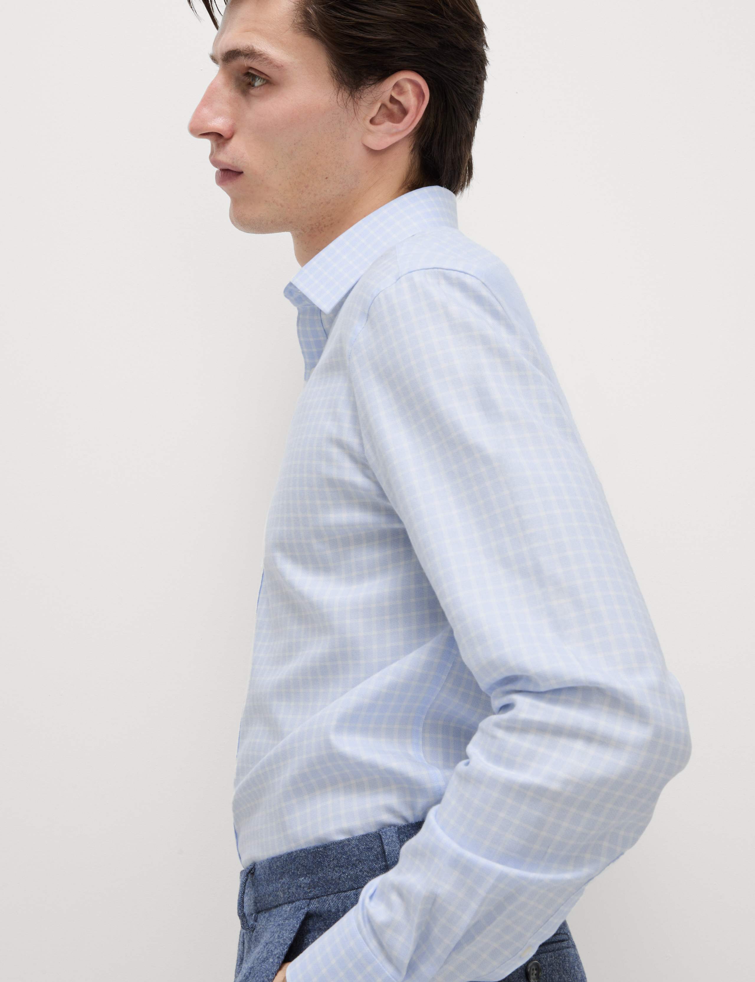 Regular Fit Ultimate Non Iron Cotton Check Shirt 1 of 7