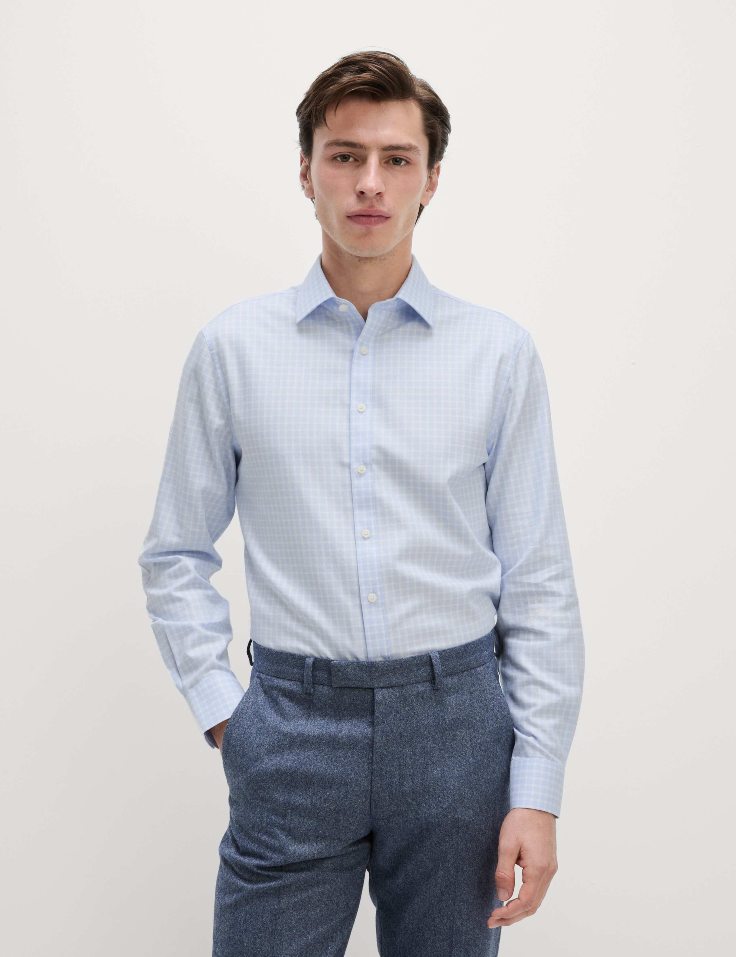 Regular Fit Ultimate Non Iron Cotton Check Shirt 5 of 7