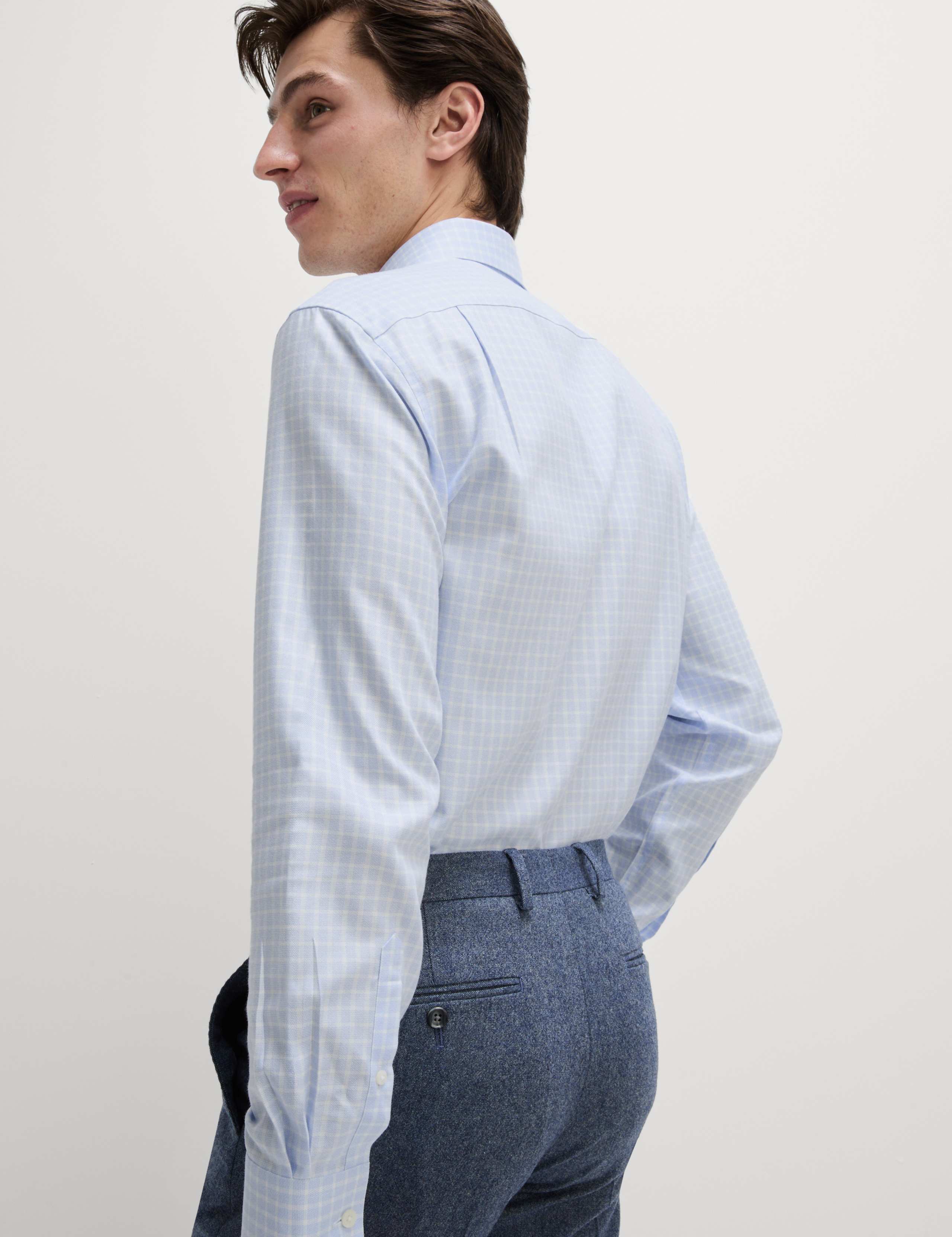 Regular Fit Ultimate Non Iron Cotton Check Shirt 7 of 7