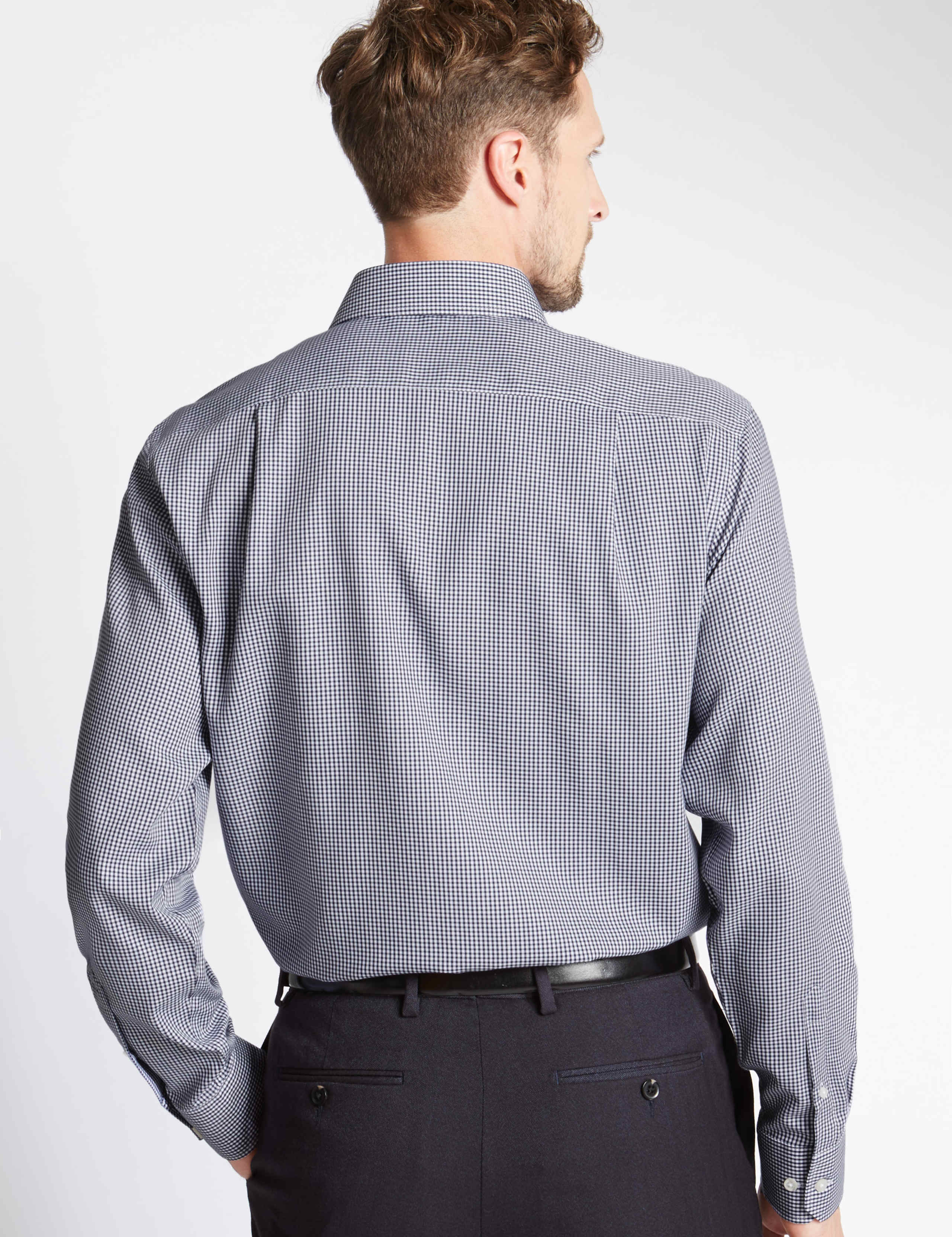 Pure Cotton Tailored Fit Shirt with Pocket 3 of 4