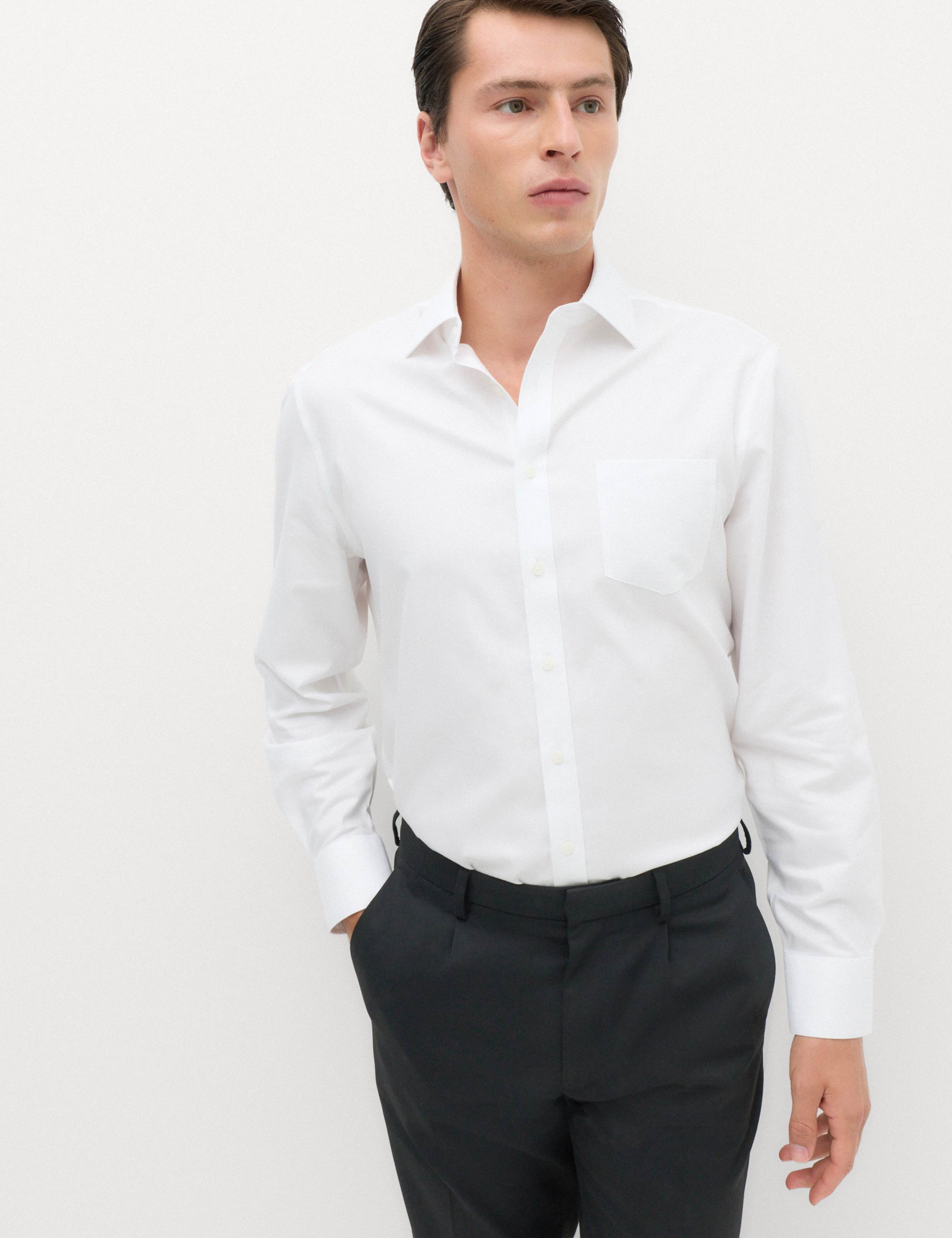 Ultimate Regular Fit Non Iron Pure Cotton Textured Shirt 1 of 7