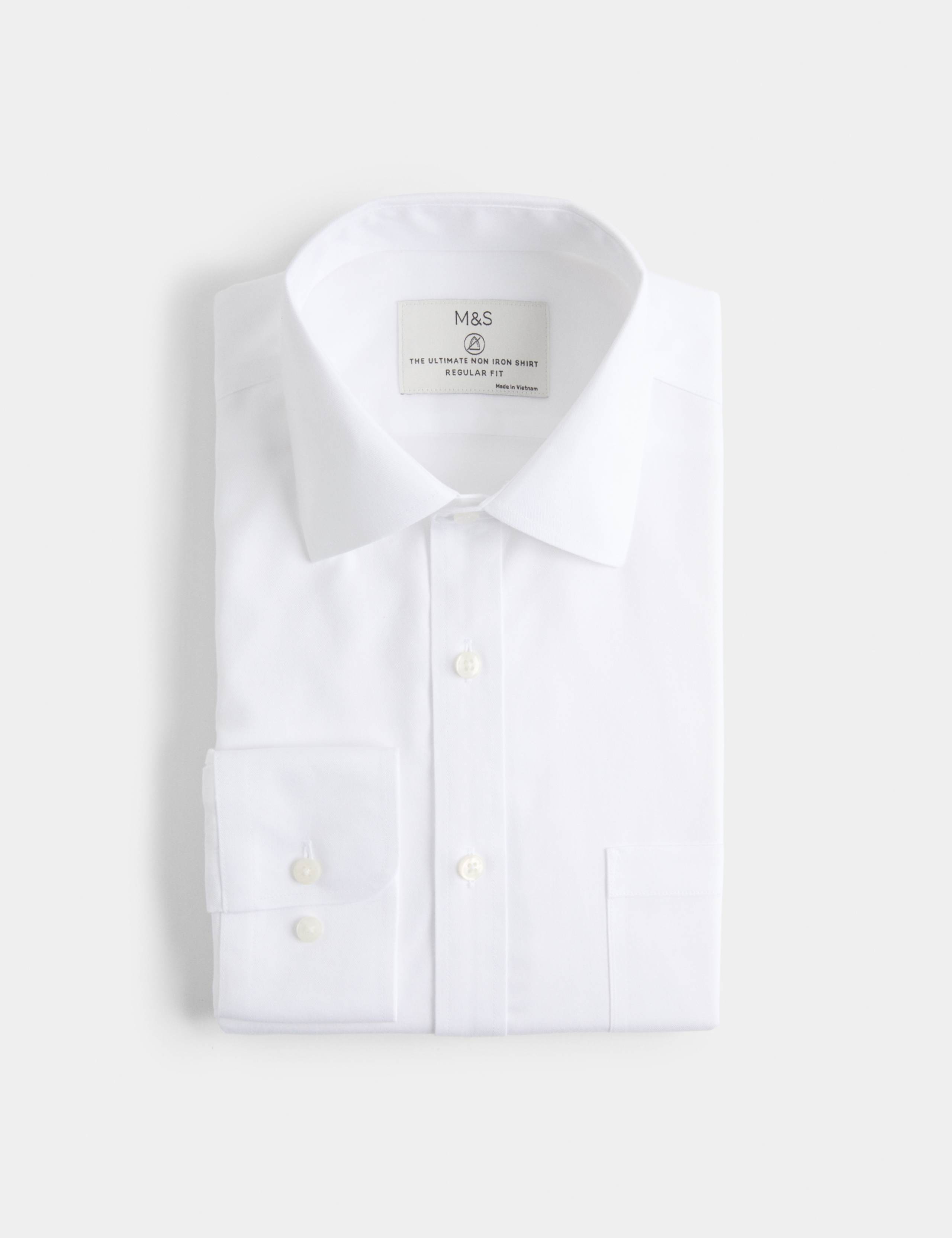 Ultimate Regular Fit Non Iron Pure Cotton Textured Shirt 2 of 7
