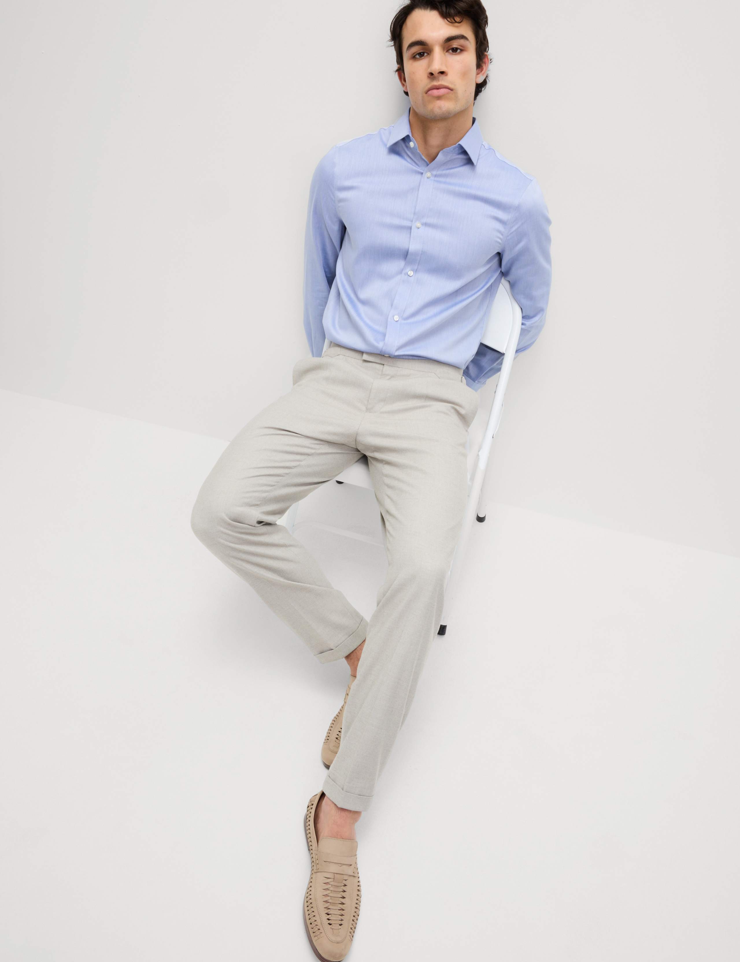 Regular Fit Easy Iron Pure Cotton Textured Shirt 4 of 7