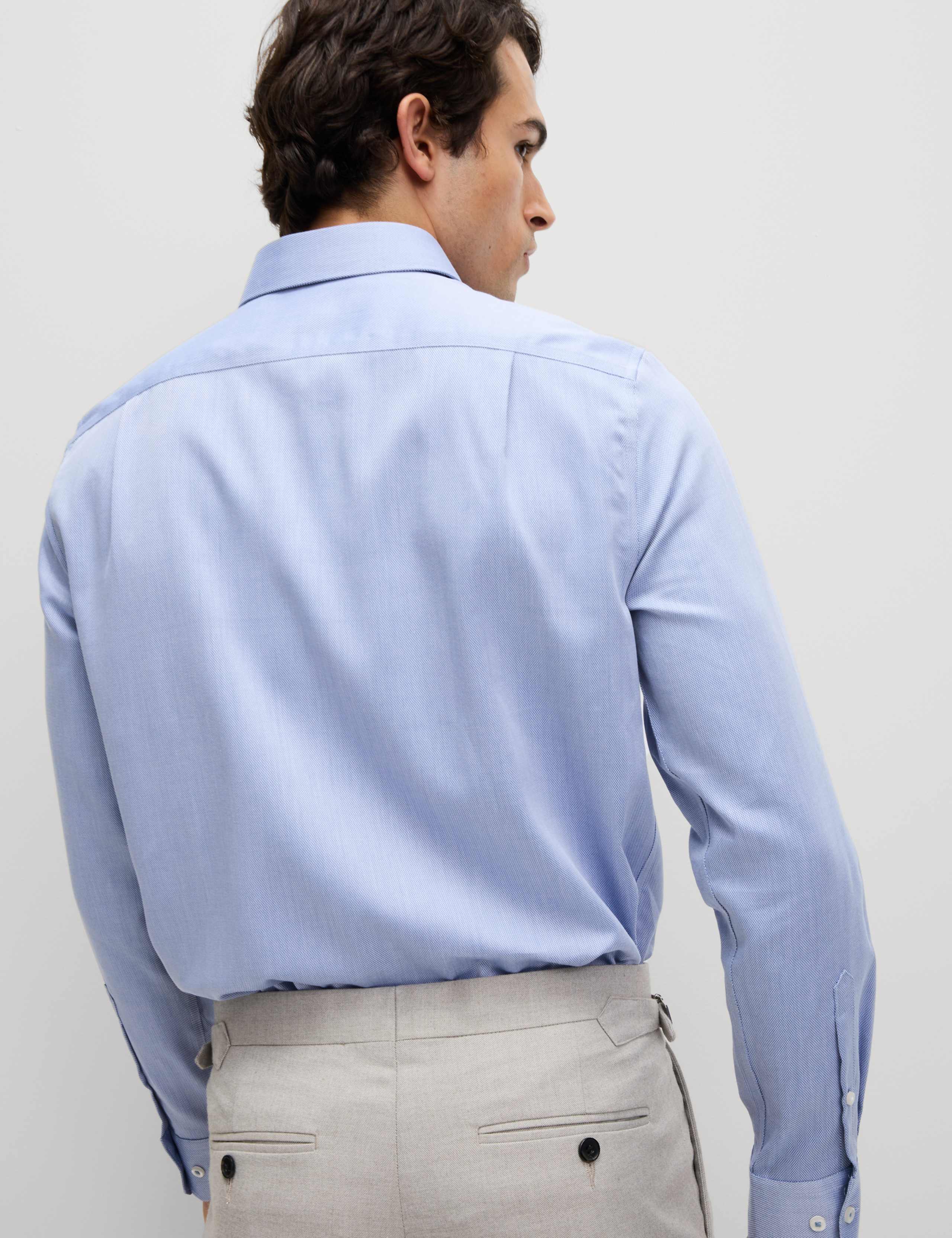 Regular Fit Easy Iron Pure Cotton Textured Shirt 5 of 7