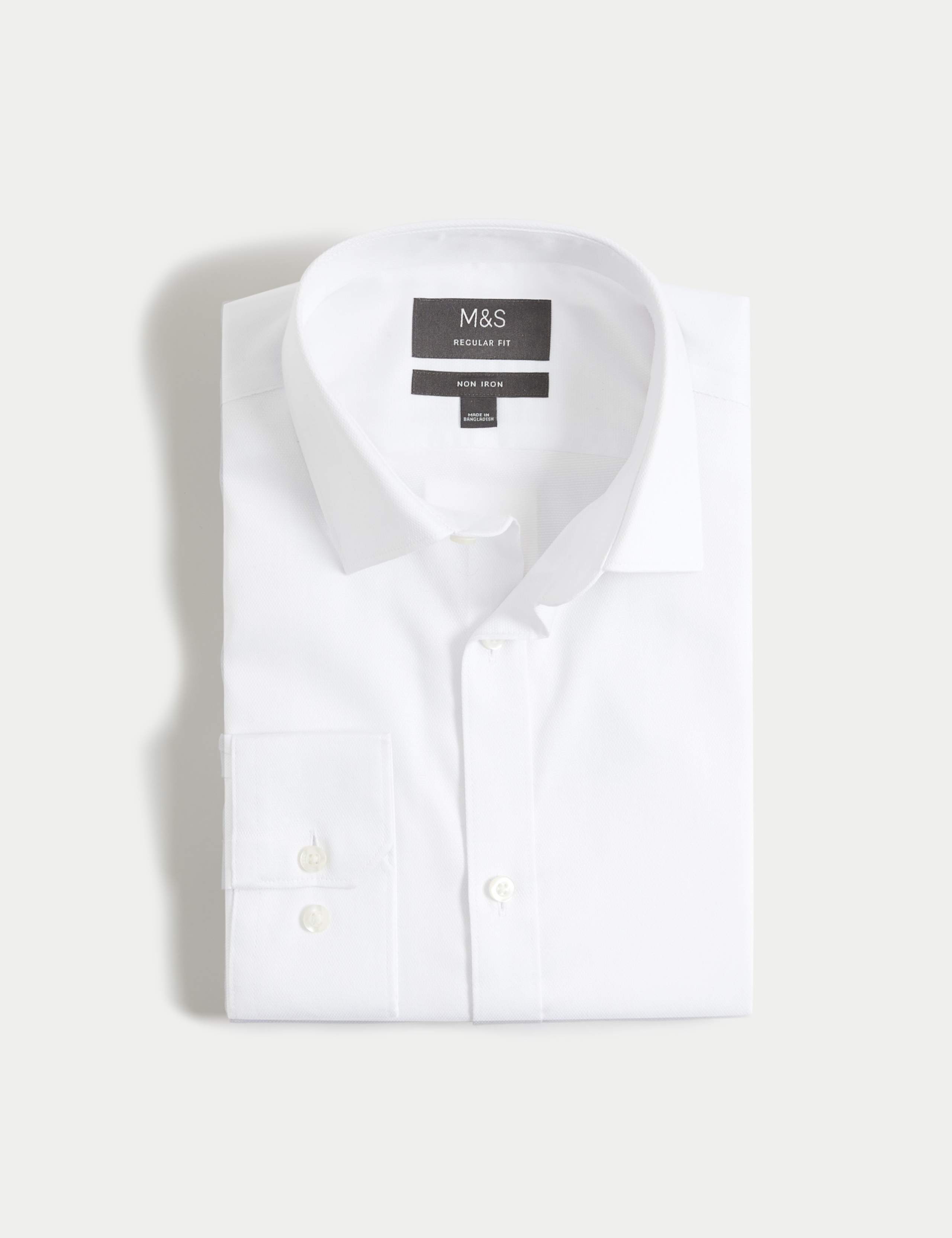 Regular Fit Easy Iron Pure Cotton Textured Shirt 2 of 7