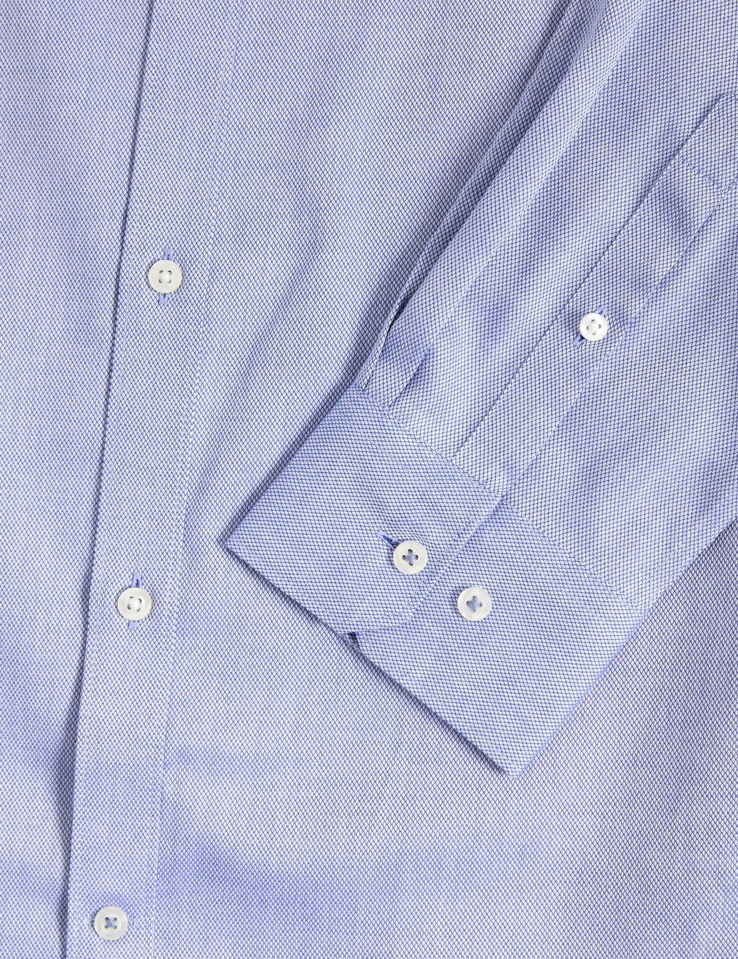 Slim Fit Easy Iron Pure Cotton Textured Shirt 3 of 6