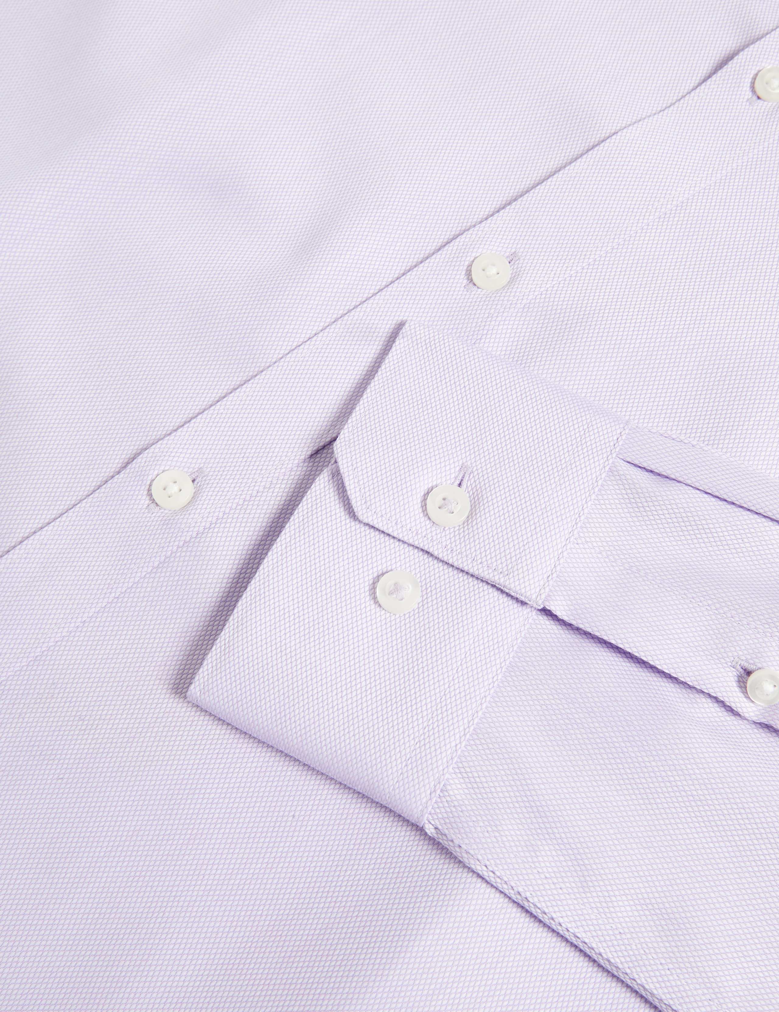 Slim Fit Easy Iron Pure Cotton Textured Shirt 3 of 5