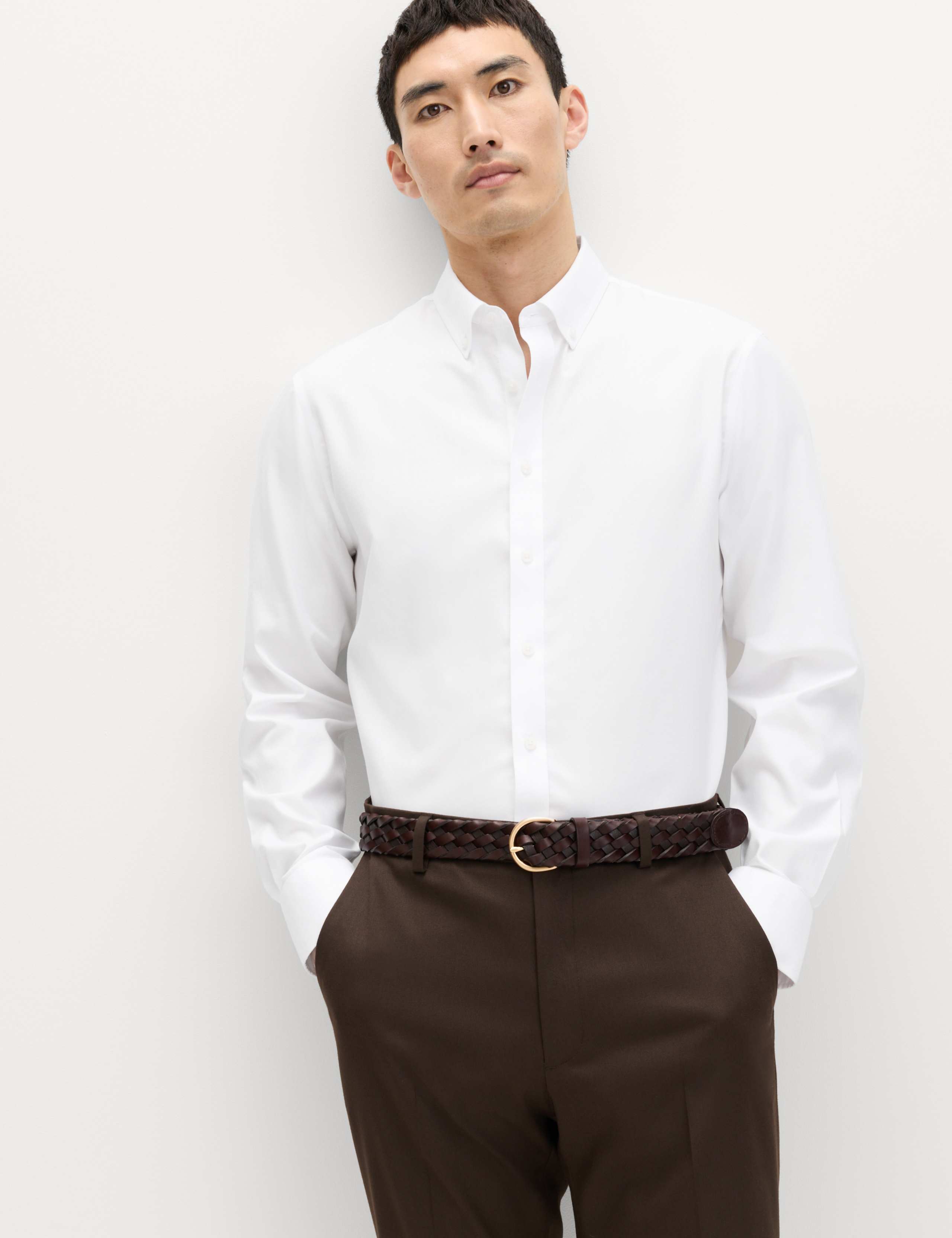Ultimate Slim Fit Non Iron Pure Cotton Shirt 1 of 8
