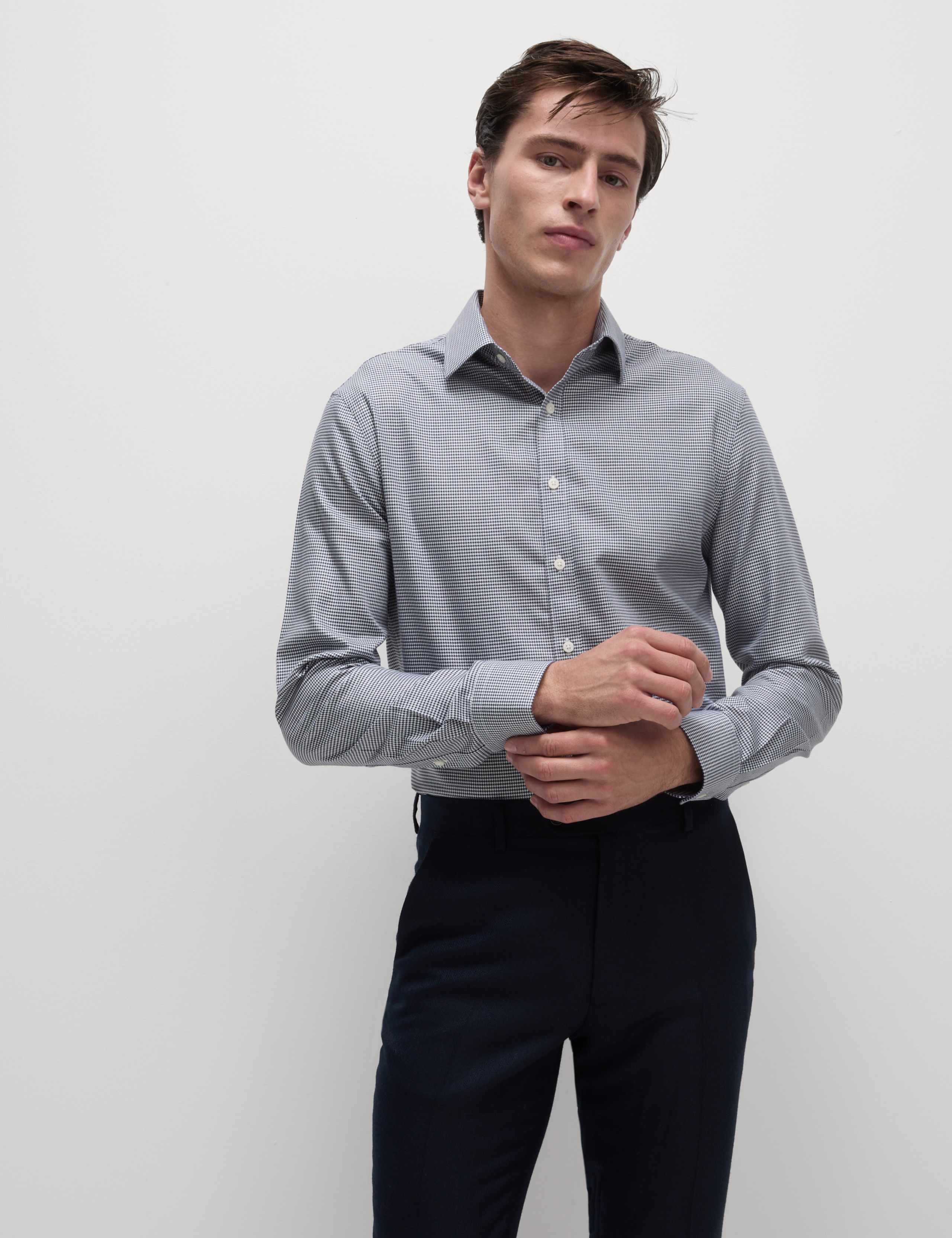 Slim Fit Ultimate Non Iron Cotton Textured Shirt 4 of 5