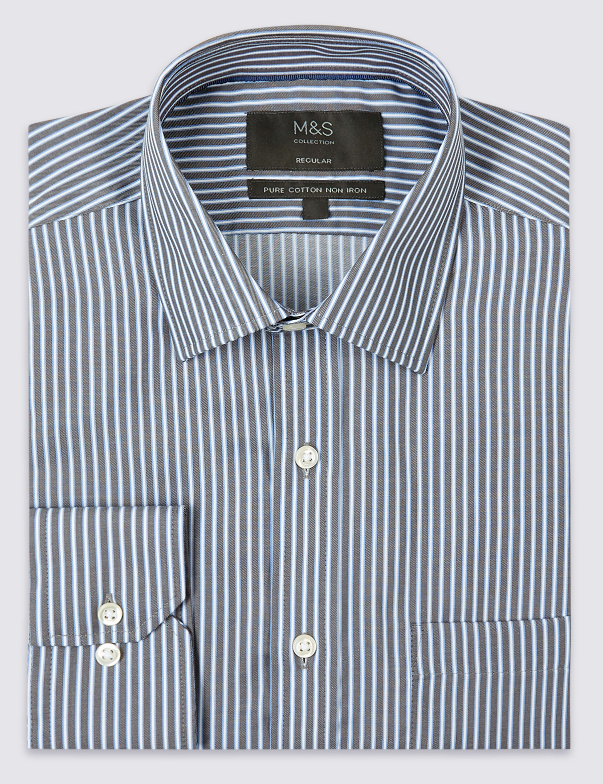 Pure Cotton Non-Iron Regular Fit Shirt 2 of 5
