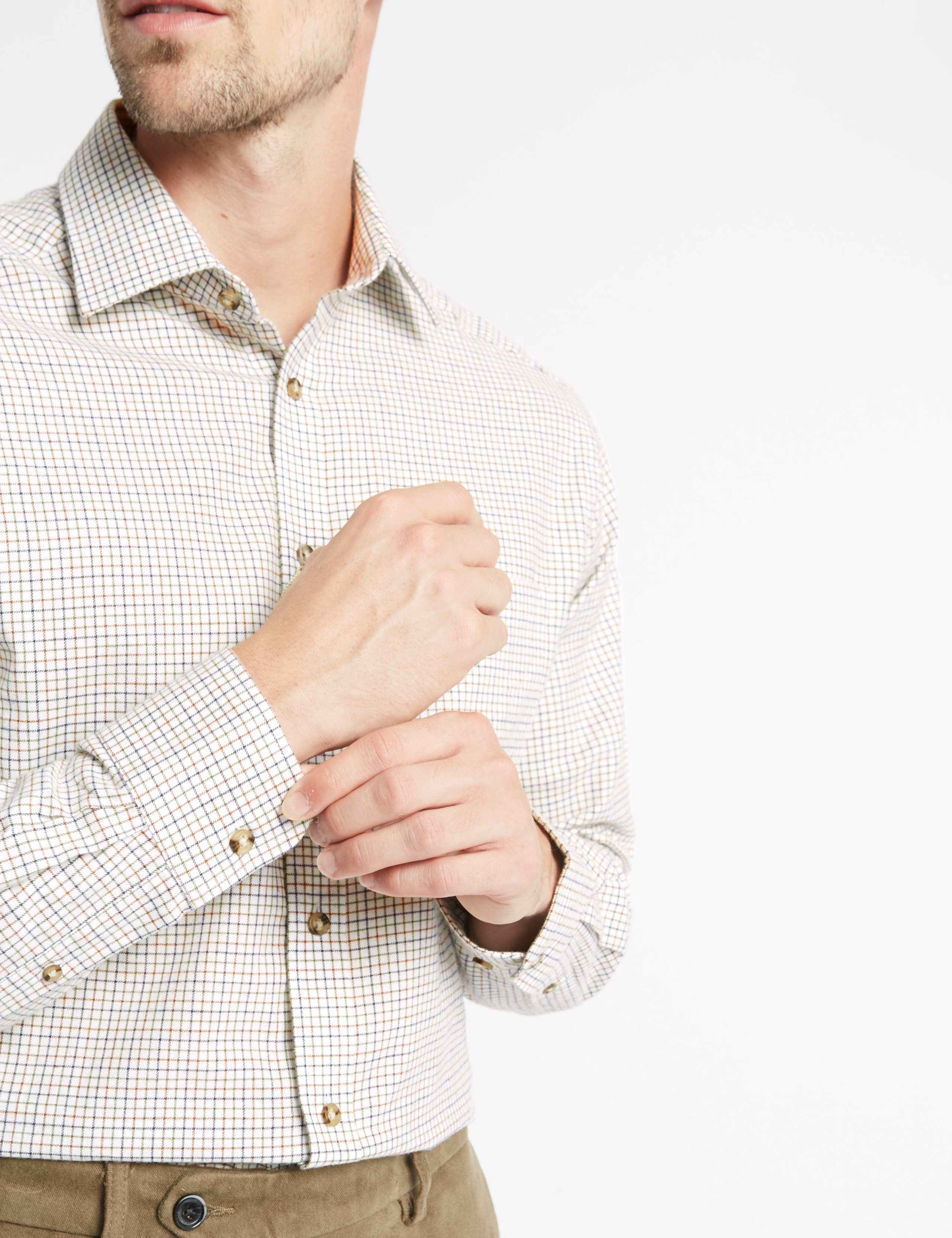 Pure Cotton Regular Fit Checked Shirt 4 of 4