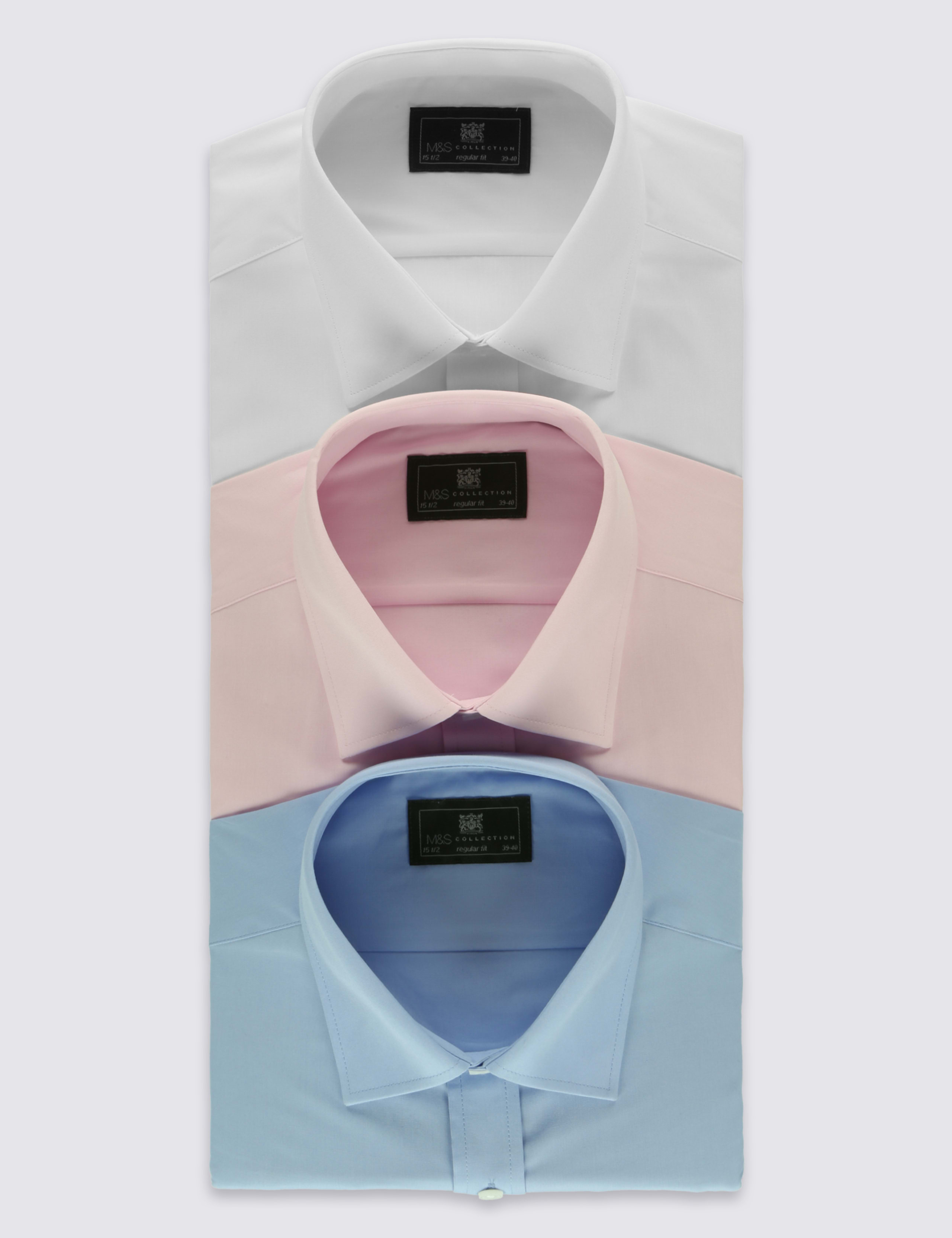 2in Longer 3 Pack Regular Fit Shirts 2 of 6