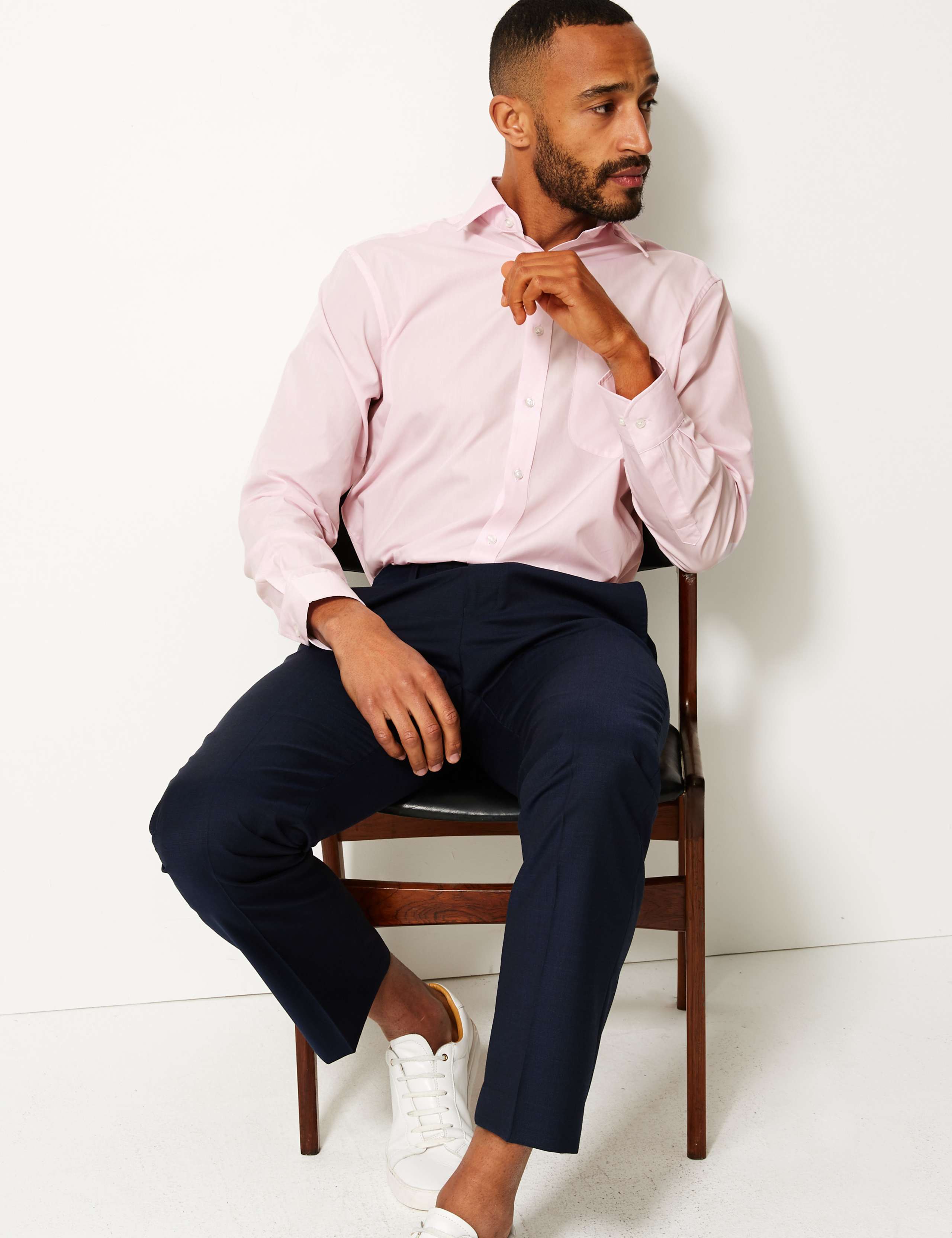 3 Pack Cotton Blend Regular Fit Shirts 1 of 6