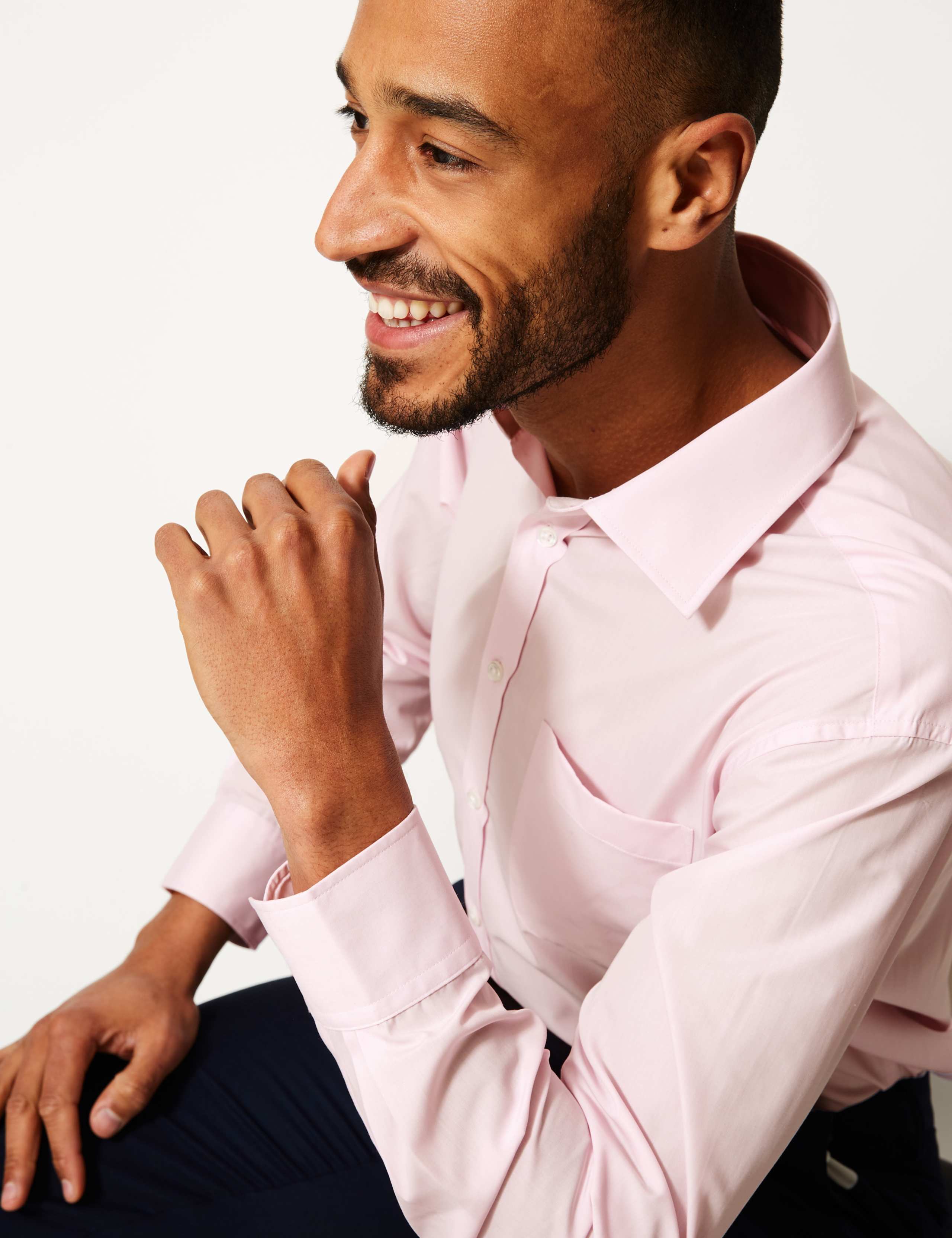 3 Pack Cotton Blend Regular Fit Shirts 3 of 6