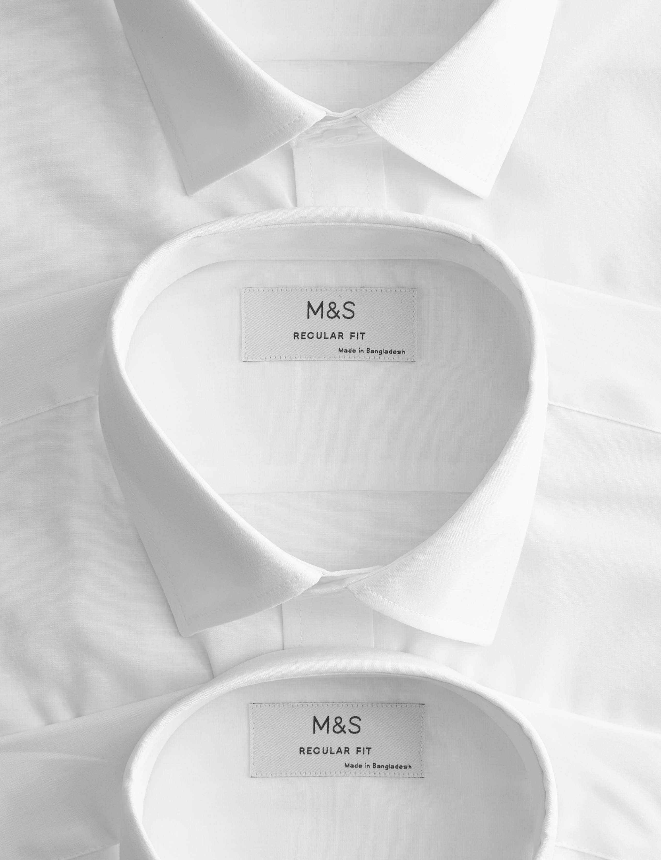 3 Pack Regular Fit Easy Iron Short Sleeve Shirts 3 of 6