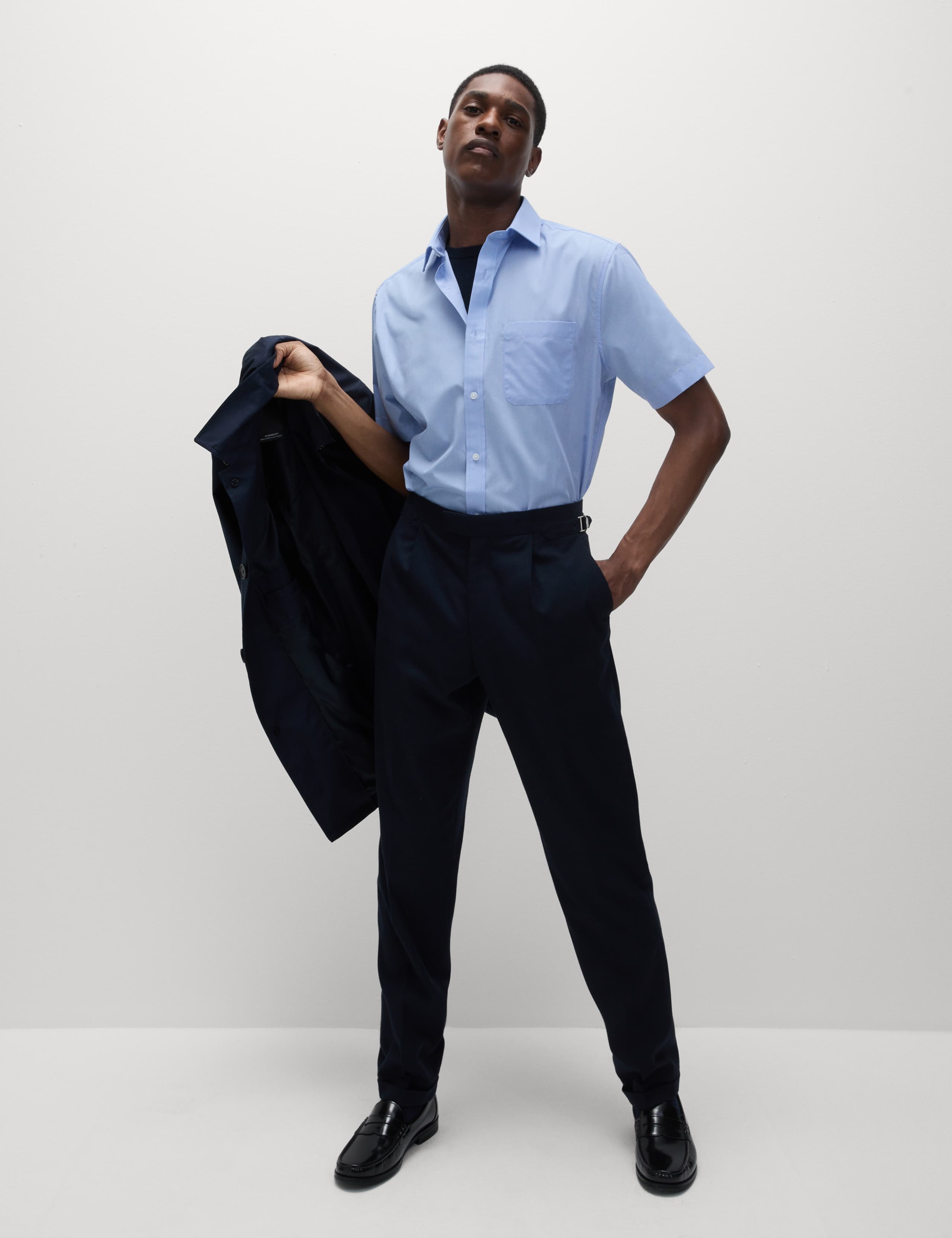 3 Pack Regular Fit Easy Iron Short Sleeve Shirts 5 of 6