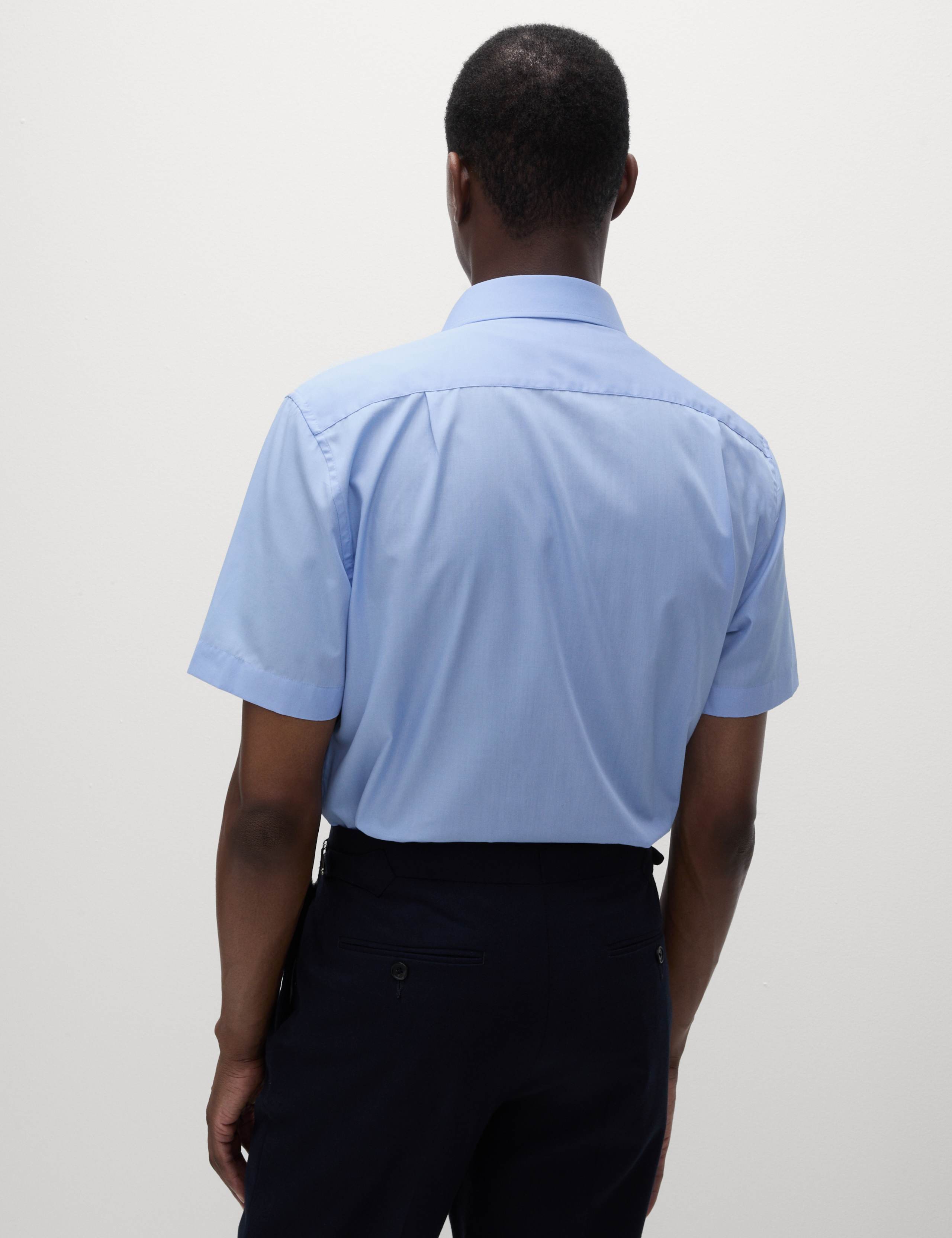 3 Pack Regular Fit Easy Iron Short Sleeve Shirts 6 of 6